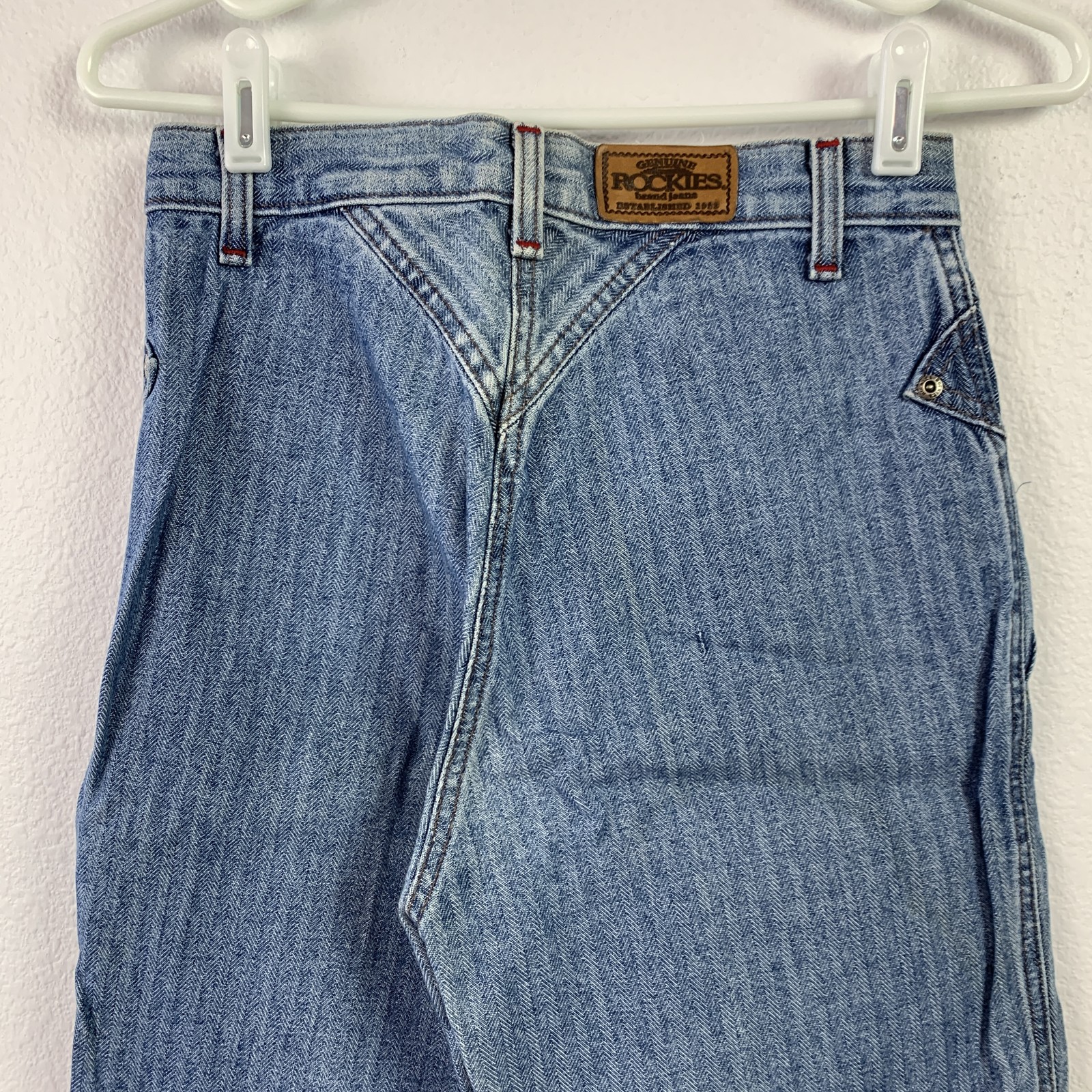 Vintage Rockies Jeans Women’s 27/5 High Waist Tapered Leg 1990s Herringbone