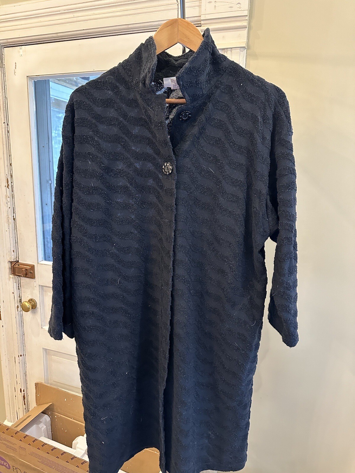 Vintage Black Gloria’s Fashions Housecoat