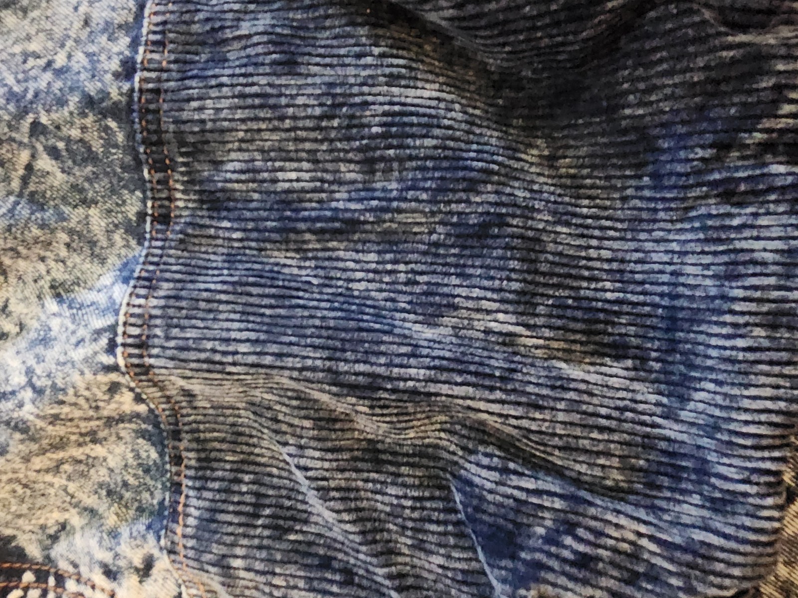 Vintage 80’s Giacca by J. Gallery Acid Wash Jean Jacket w/Leather/Corduroy Sz L