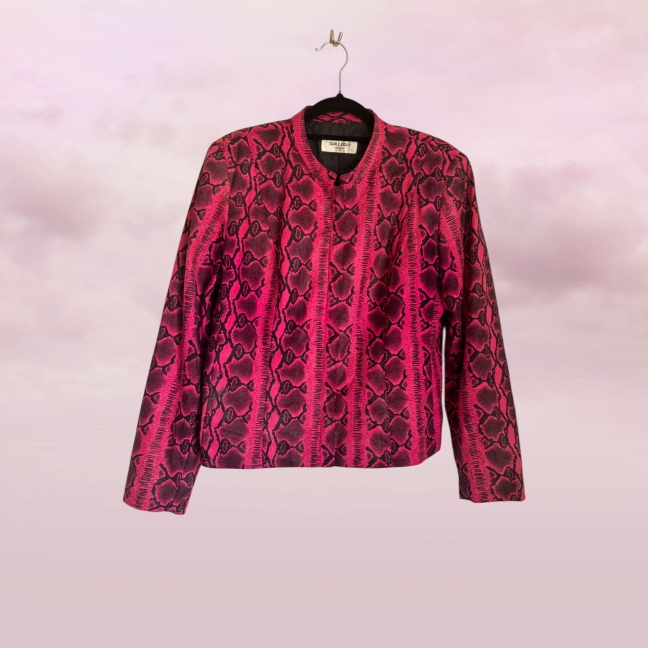 Vintage TABLE EIGHT Australia Pink Snake Print Jacket & Skirt Set – AU 12/14