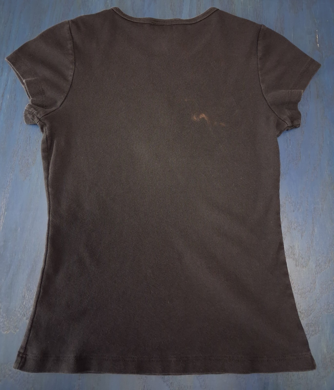 Vintage Y2K Betty Rocker Star Graphic Baby Tee Medium USA Distressed Defect