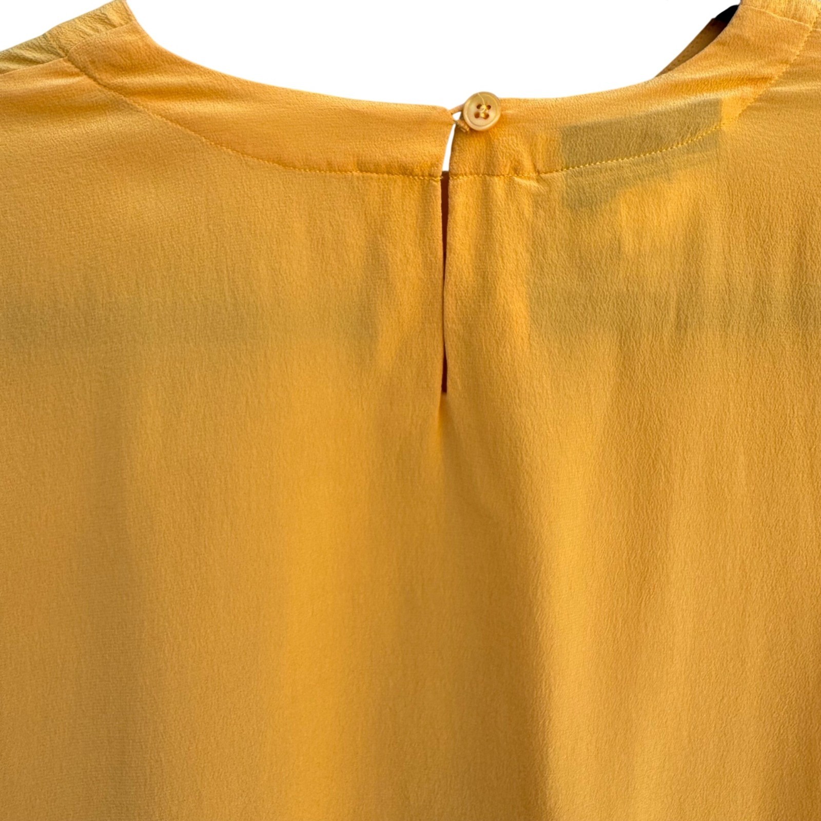 Christie & Jill Vintage 90s 100% Silk Natural Fiber Sustainable Blouse Yellow S