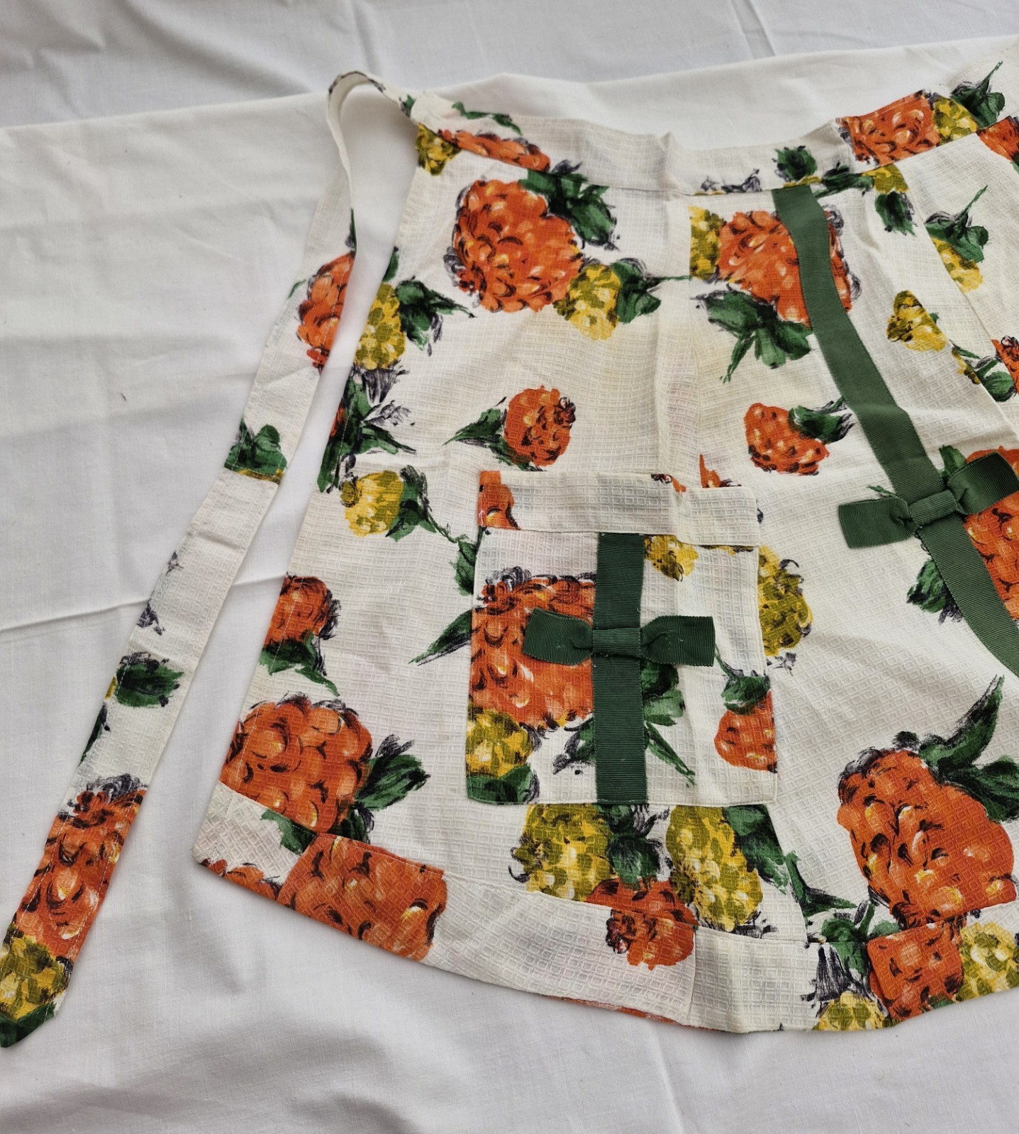 6 x Vintage Half Aprons Bundle | 60s 70s | Cotton Floral Retro