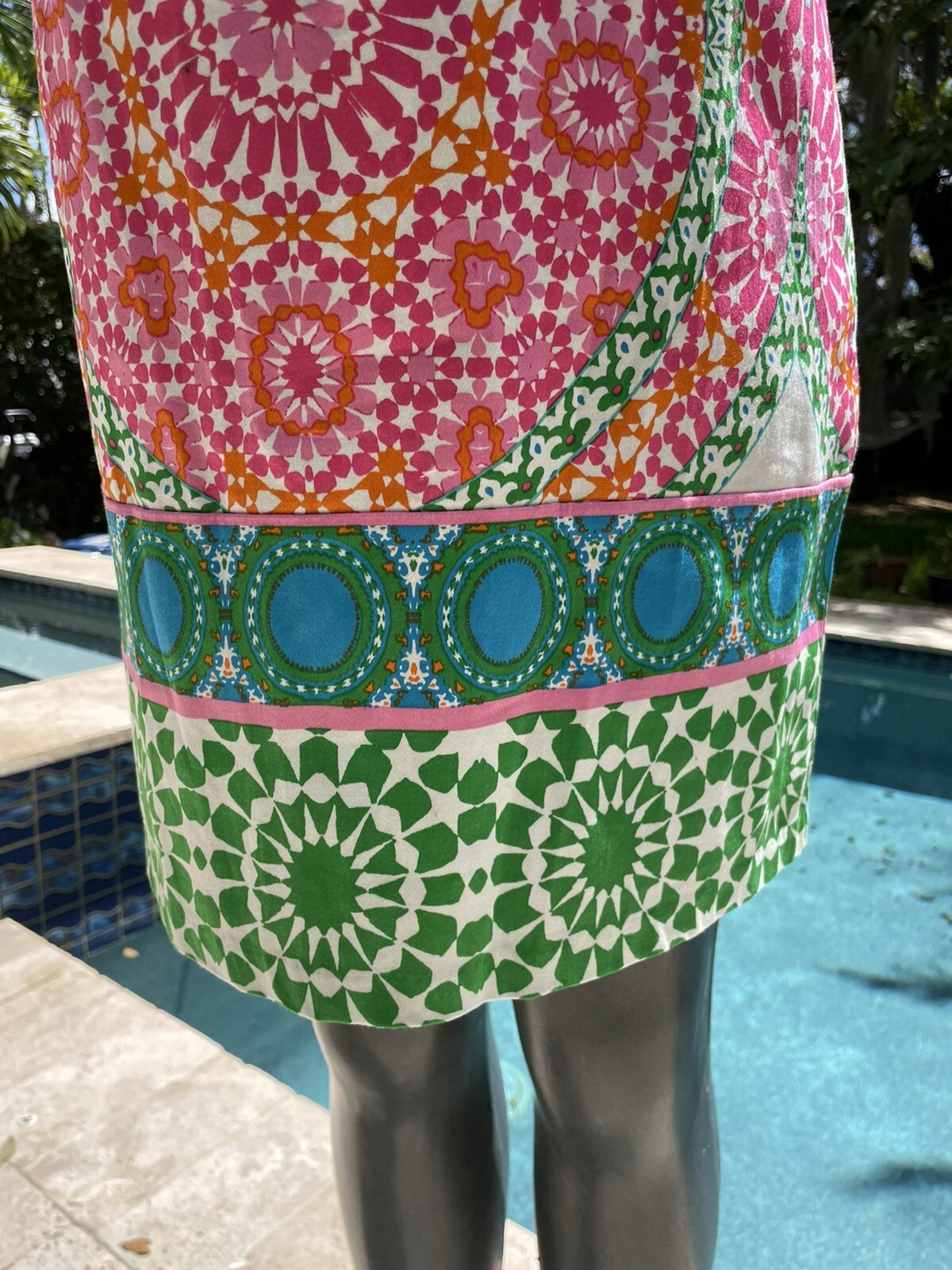 Vintage London times 60s psychedelic sleeveless dress