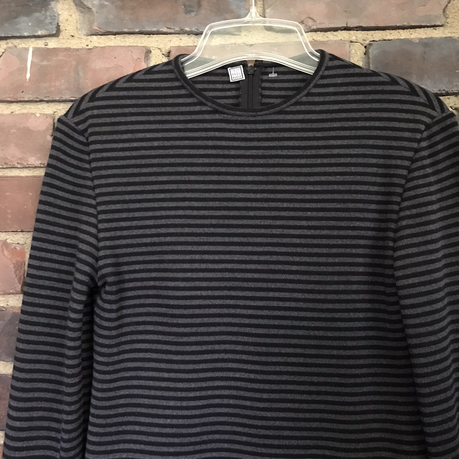 Vintage Geoffrey Beene | Striped Zip Long Sleeve To Sz 8 -32 Chest -22” Long