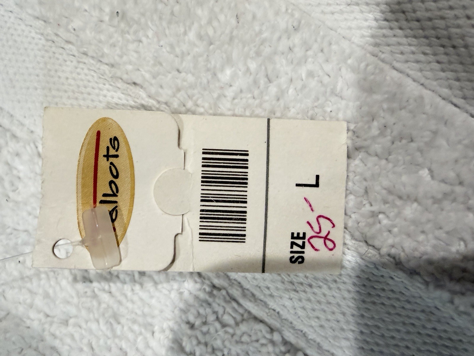 Talbots Vintage White Collared 3/4 Length Sleeve Button Closure Size L