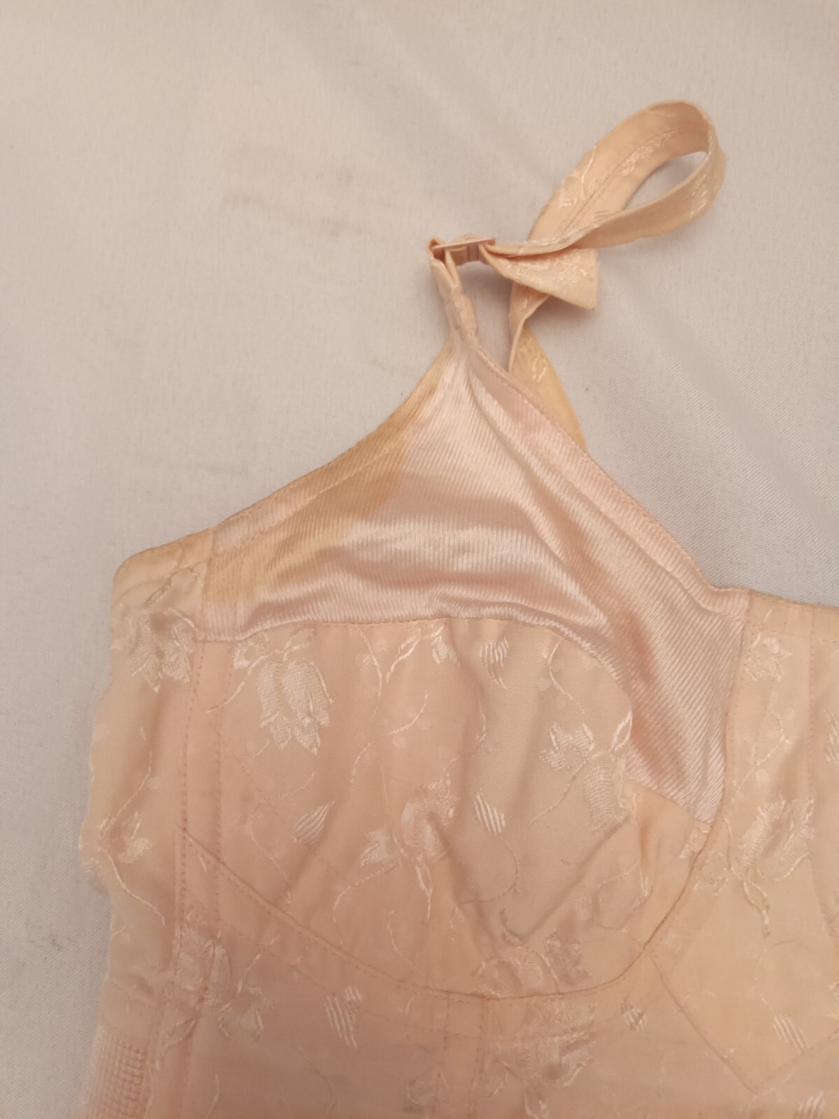 1940s 1950s Vintage Shape wear Girdle And Courset, Pink Floral Undergarments