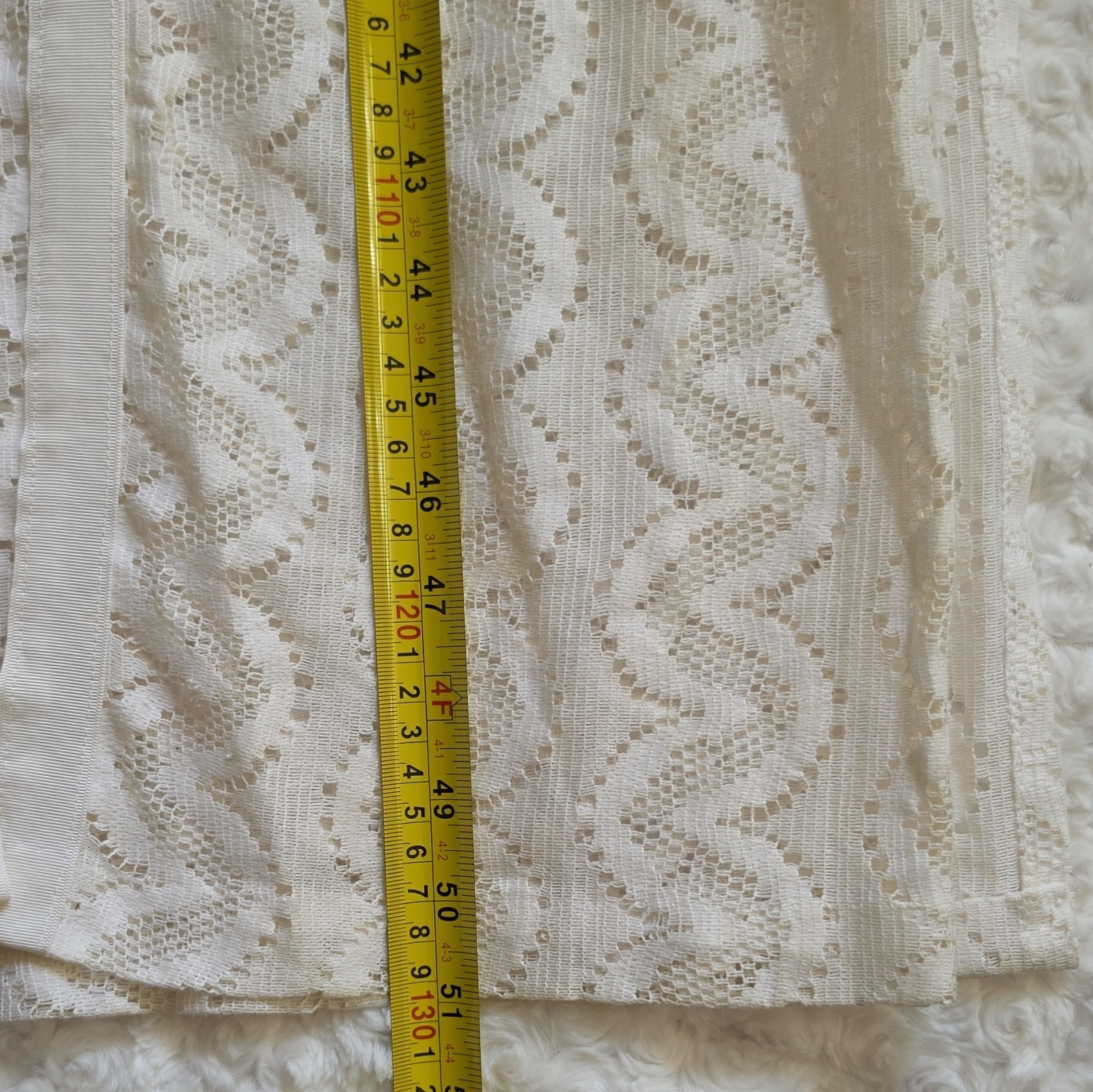 Harbour Casuals Ltd Vntg 1970s White Chevron Lace Bridal Dress Glamor Resortwear