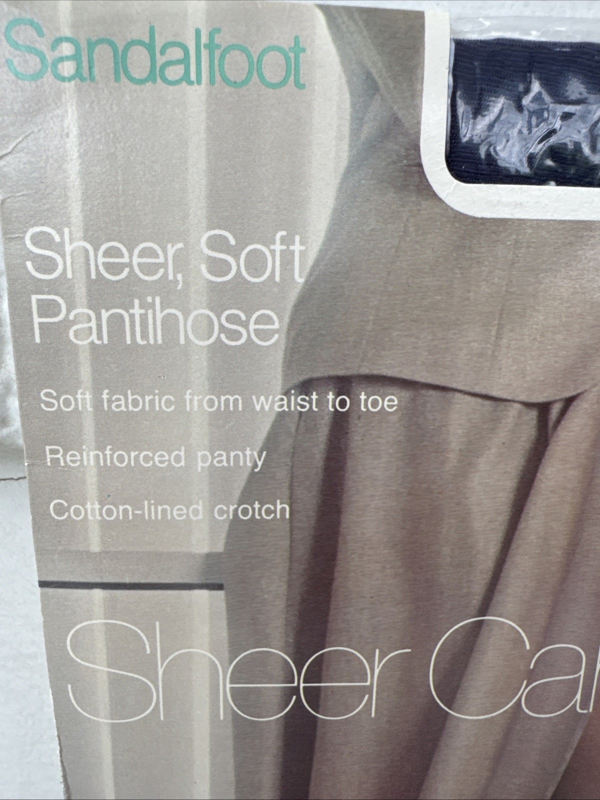 Vintage Sheer Caress Sandalfoot Pantyhose Nylon Blend Plum Average JC Penny