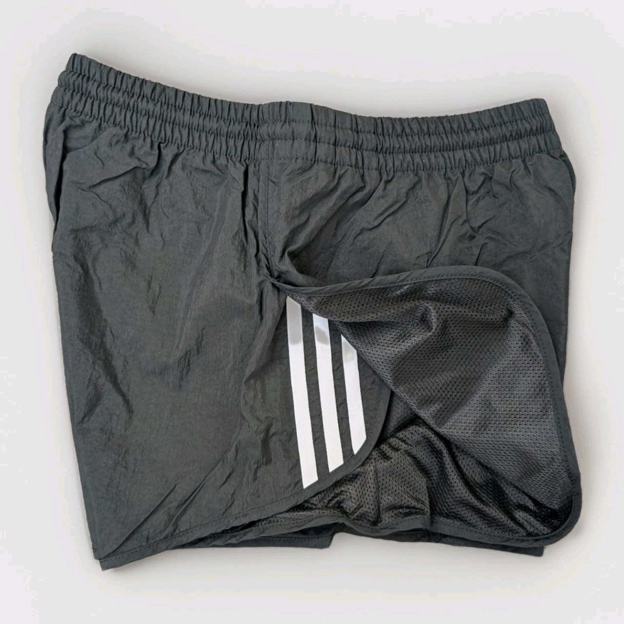 Adidas Like NEW Sprinter Nylon Shorts Running Womens 36 Black Running Sports Gym