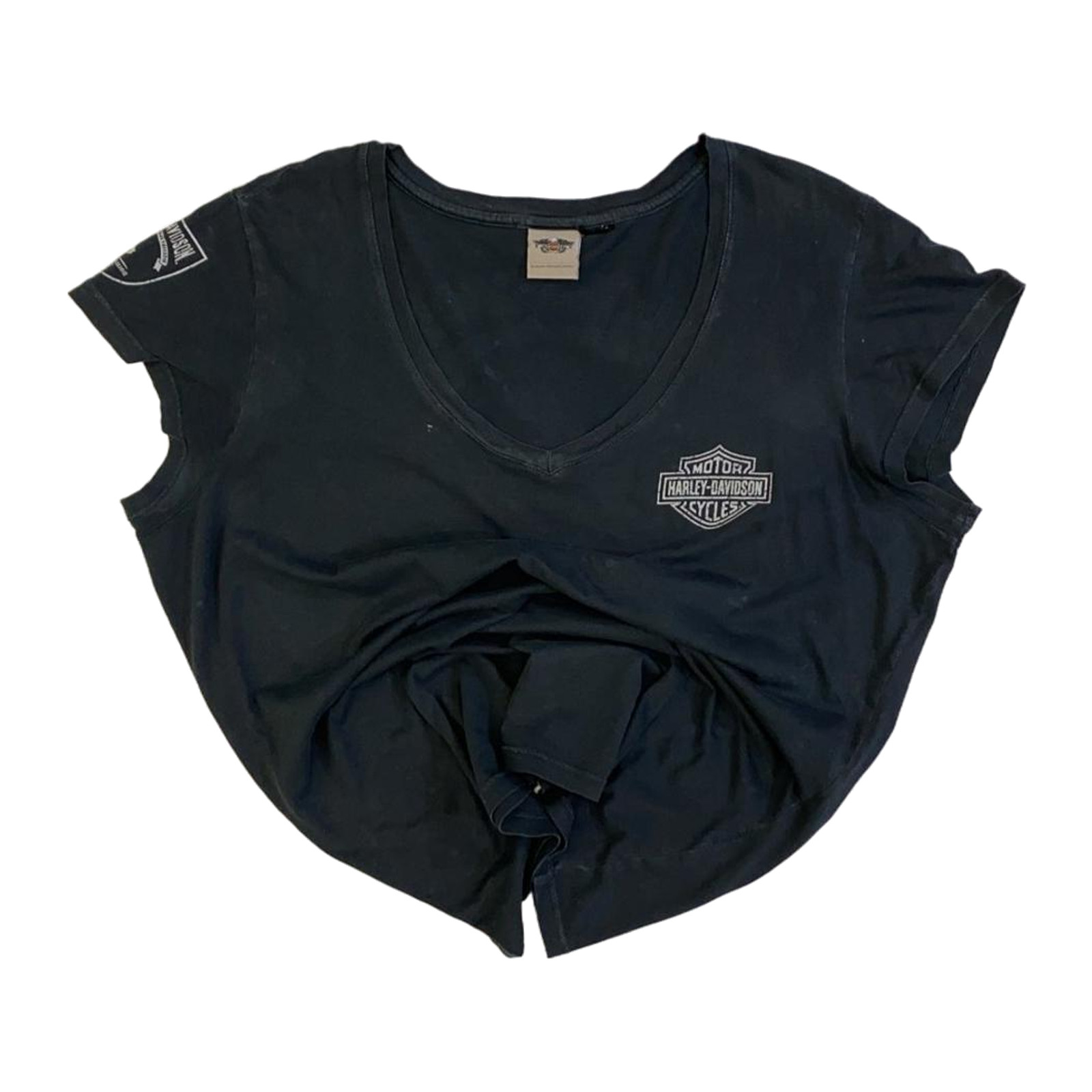 Harley Davidson Women’s Wounded Warrior Short Sleeve T Shirt Black 2XL
