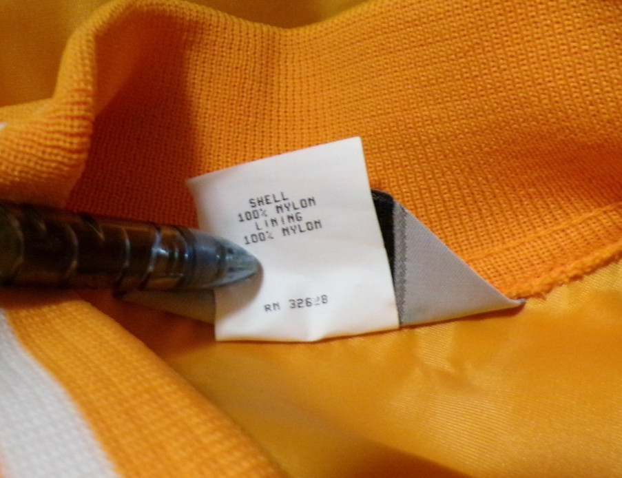 Vintage SWINGSTER Orange Nylon Jacket 34-44″ Waist Size Med.