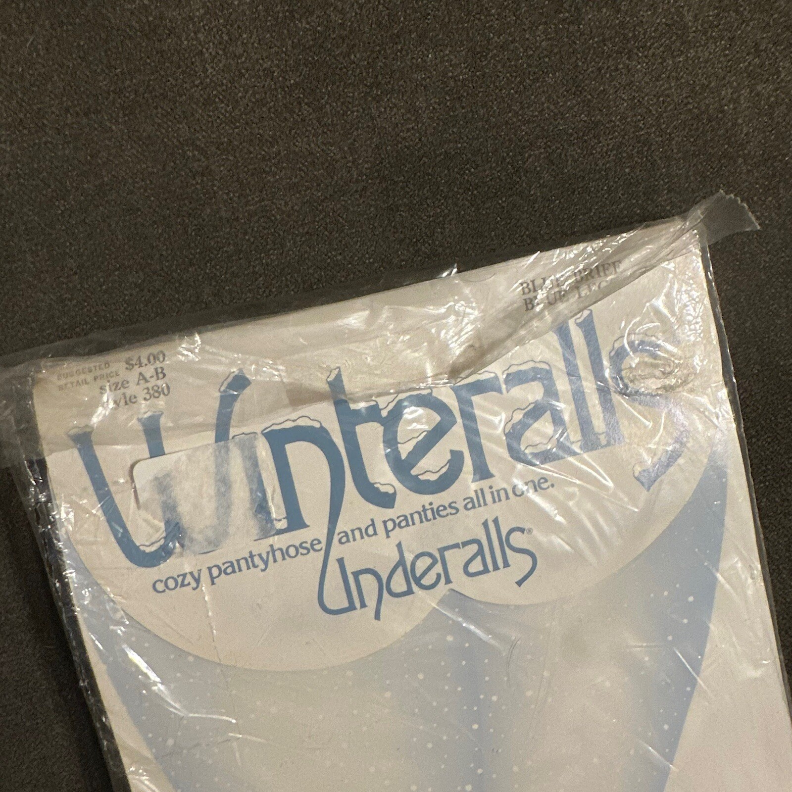 Vintage ‘79 Winteralls Underalls Cozy Pantyhose And Panties Sz AB Style 380 Blue
