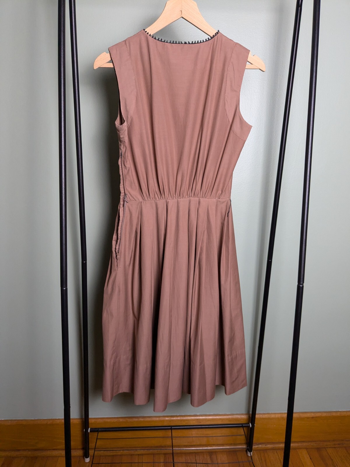 As Is True Vintage Helen Whiting Mauve Fit Flare Day Dress