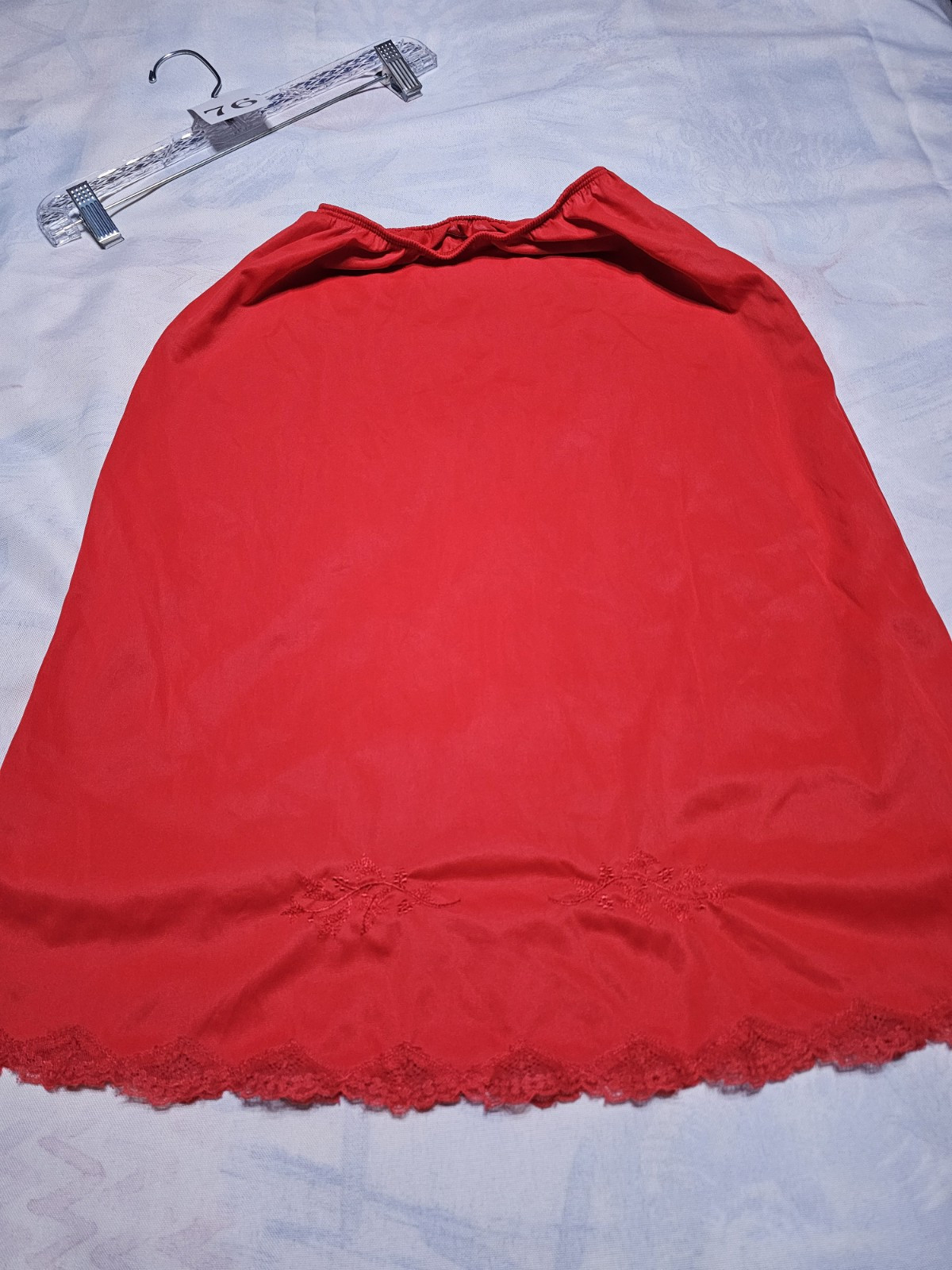 Vintage Charmode Red Half Slip Size Medium