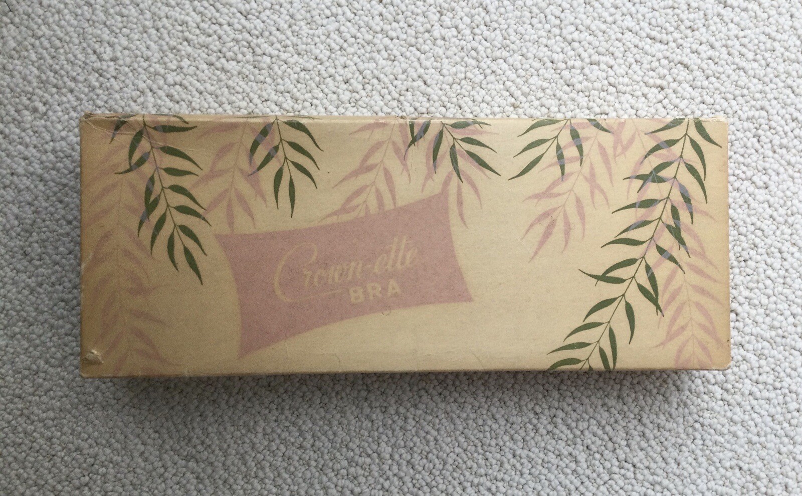 Vintage 1950’s Deadstock Crownette Longline Bra in Box 38D