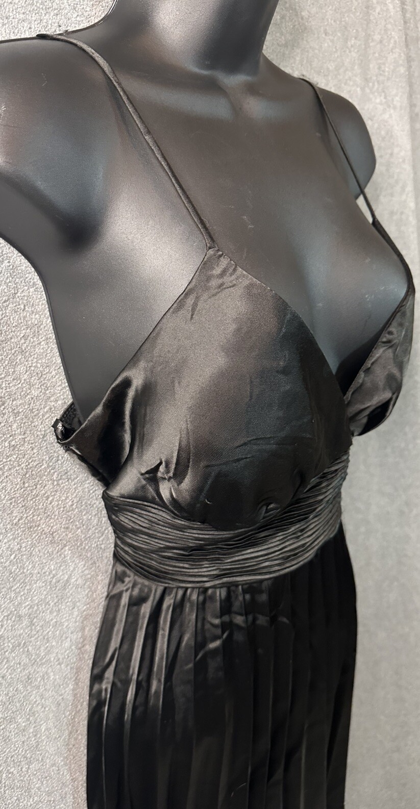 Y2k 90’s Gossip Girl Fairy Goth Grunge Baby Doll Satin Pleated A Line Dress