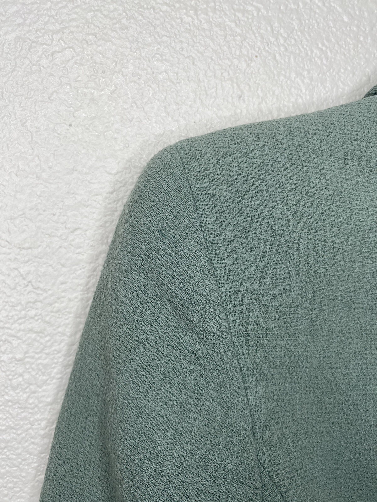 Vintage Giorgio Armani Green Long Sleeve Cropped Blazer Le Collezioni Womens Sz4