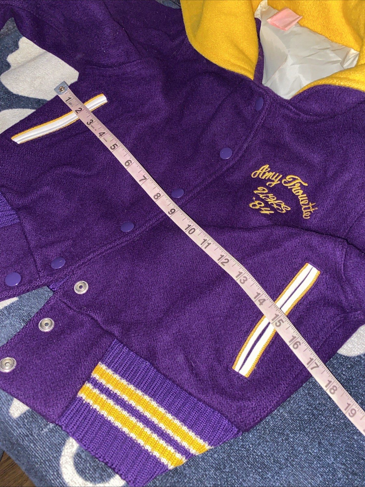 Vtg Lasley Knitting Co Seattle Wool Varsity Jacket 1984 Union HS Cali Wildcats