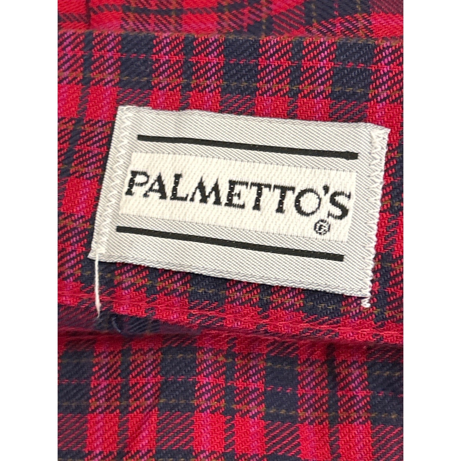 90s Palmetto’s Plaid Shorts Dark Academia Preppy High Waisted Pleated Red Navy 5