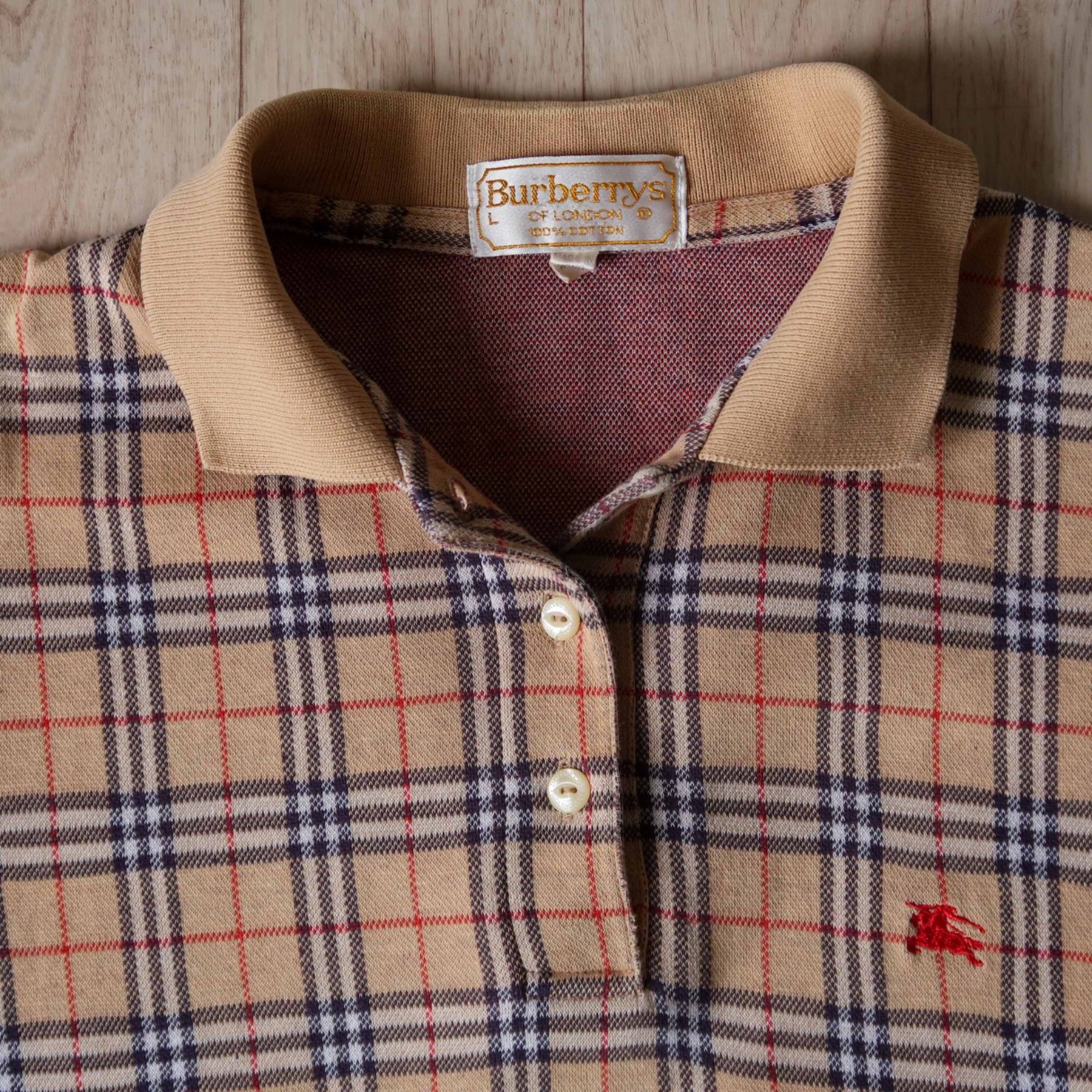 Vintage 90s OG Burberry Nova Check Polo Dress