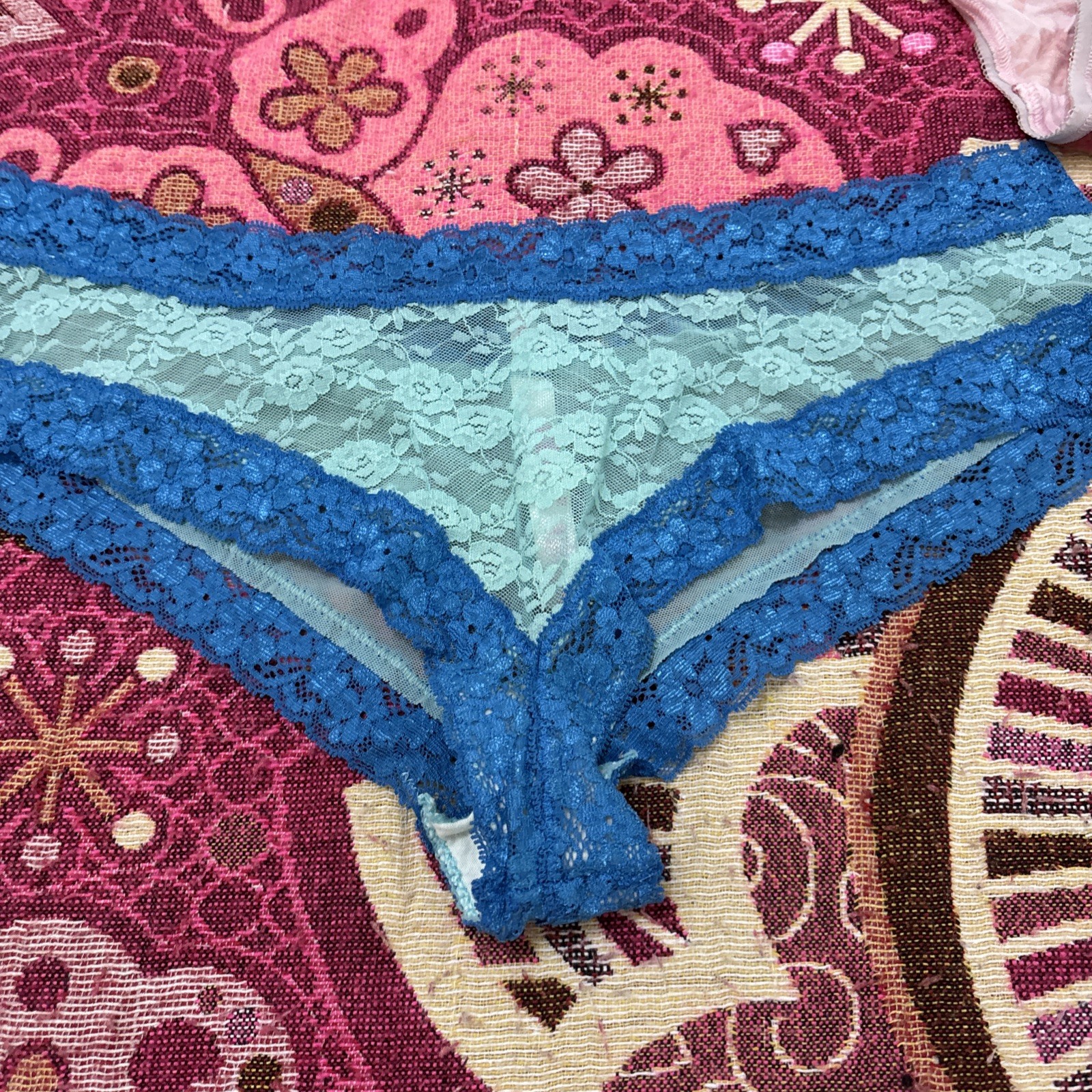 Vintage Lote 5 Pink/victoria Secrets Mic Pantis #005