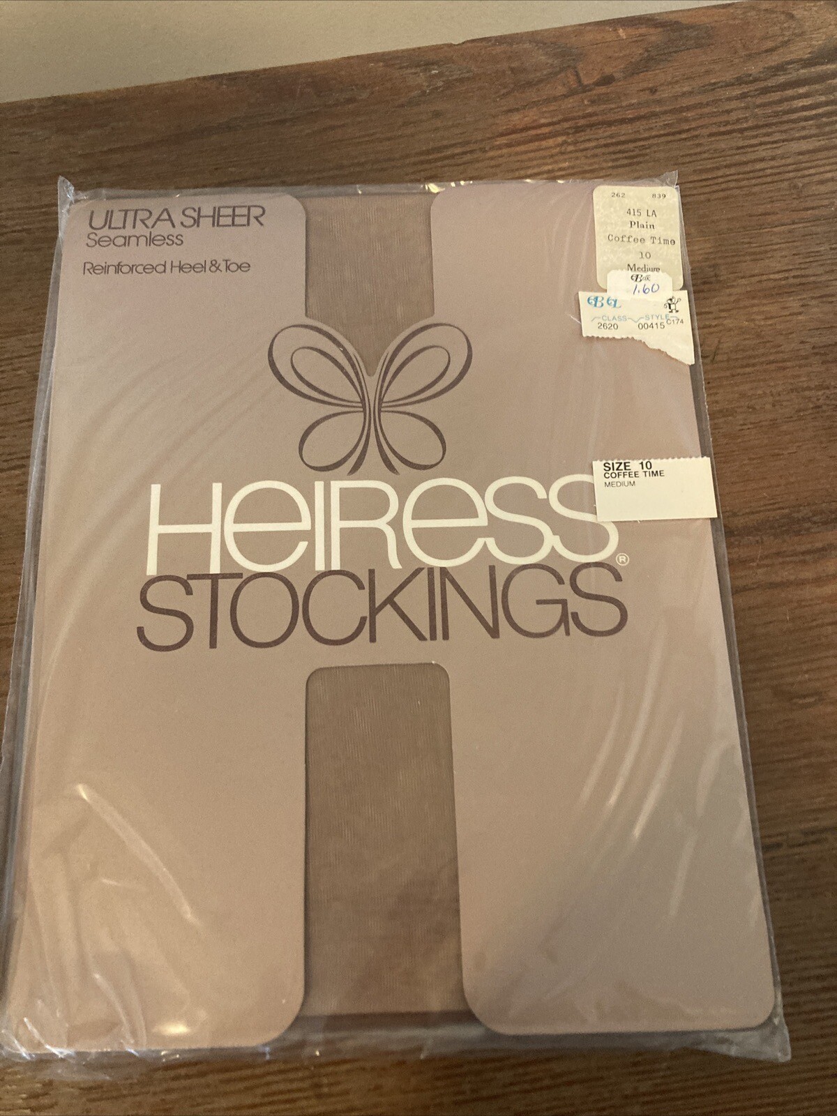 Vtg Heiress Seamless Stockings Sz 10-10.5 3 Pair Unopened (NOS) Made In USA