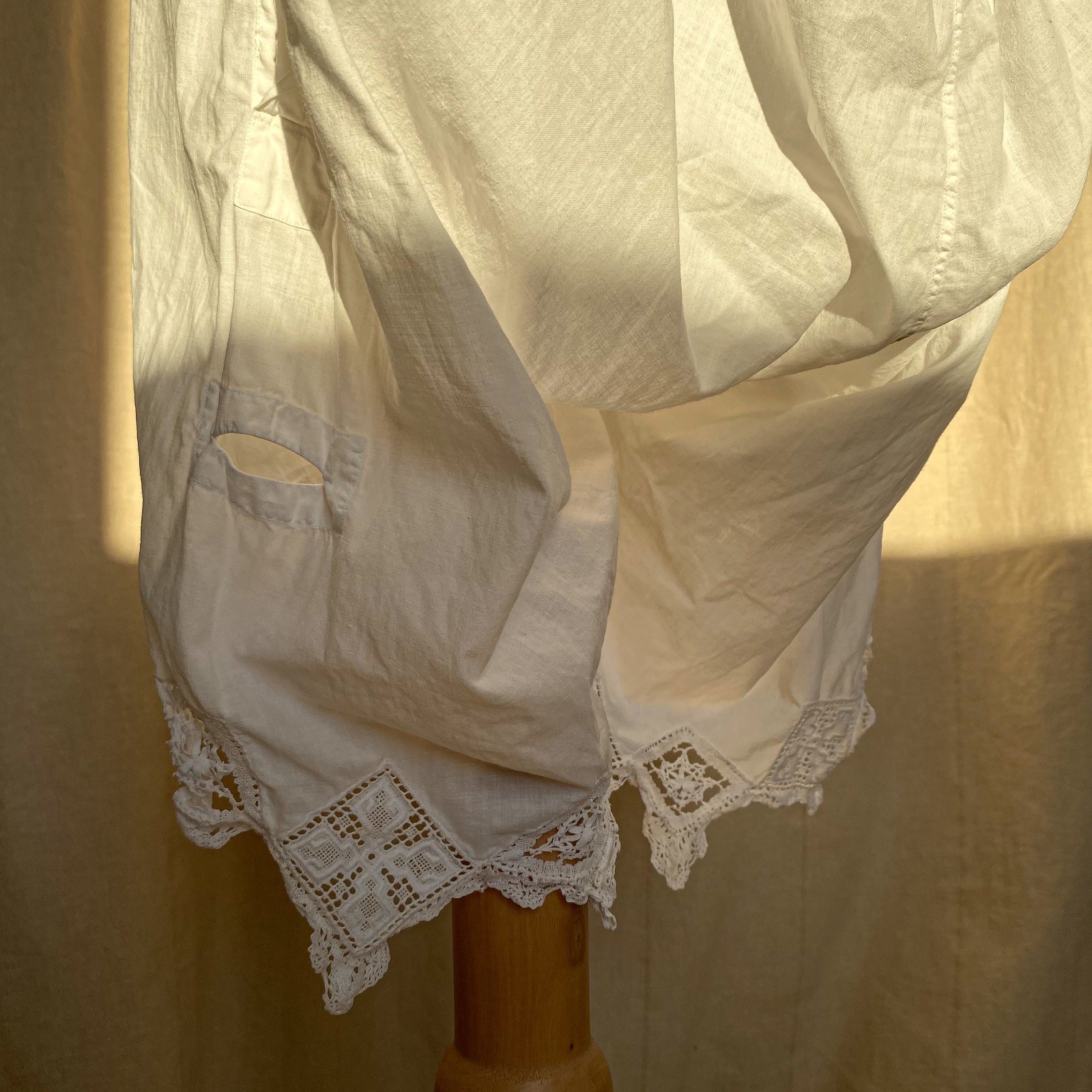 Authentic Edwardian Antique White Linen Lace Lingerie 1905-1912