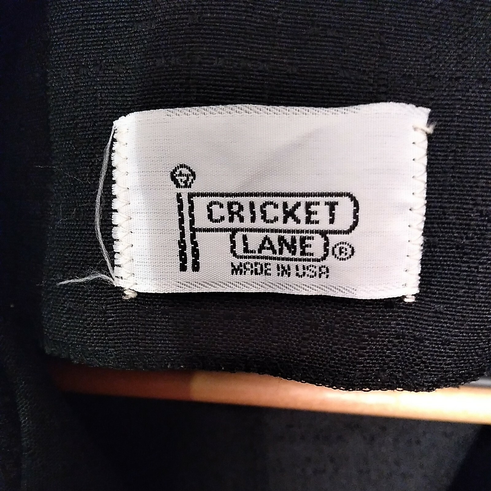 VTG suit jacket black blazer womens 20 (48 chest) 3/4 sleeve USA Cricket Lane