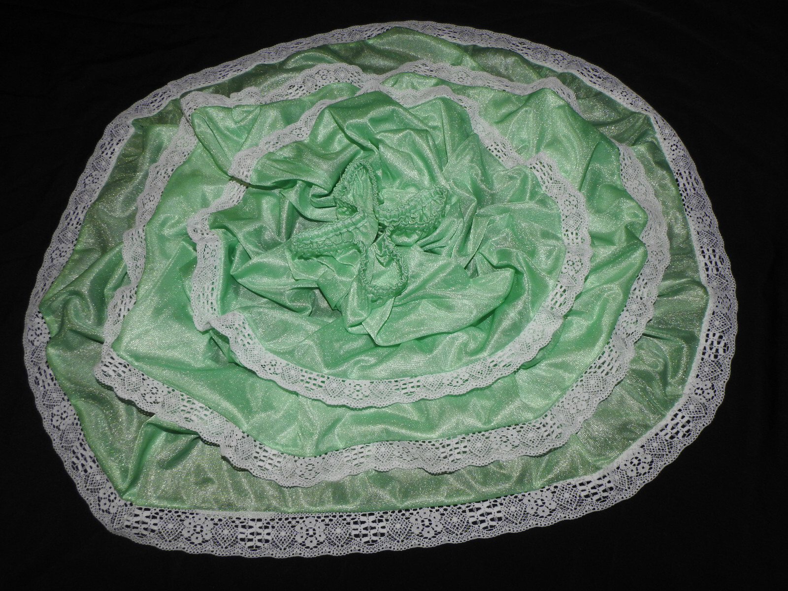 RETRO!NEW!Vtg „ensro” sheer lace nylon halfslip skirt Unterrock EU/40-46 Sissy