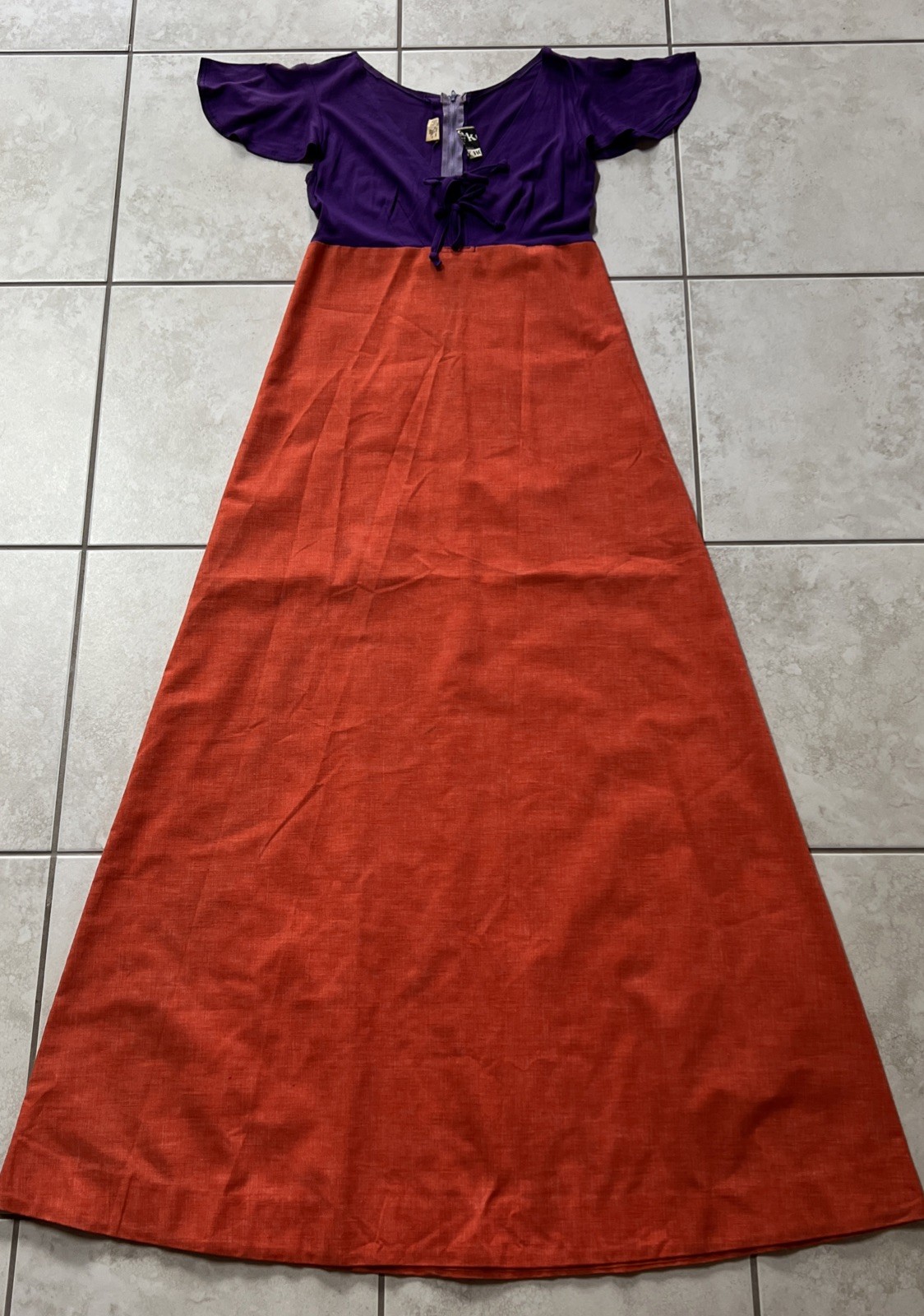 Vintage Liberty House Hawaiian Muumuu Dress Women’s Size Small Red Purple
