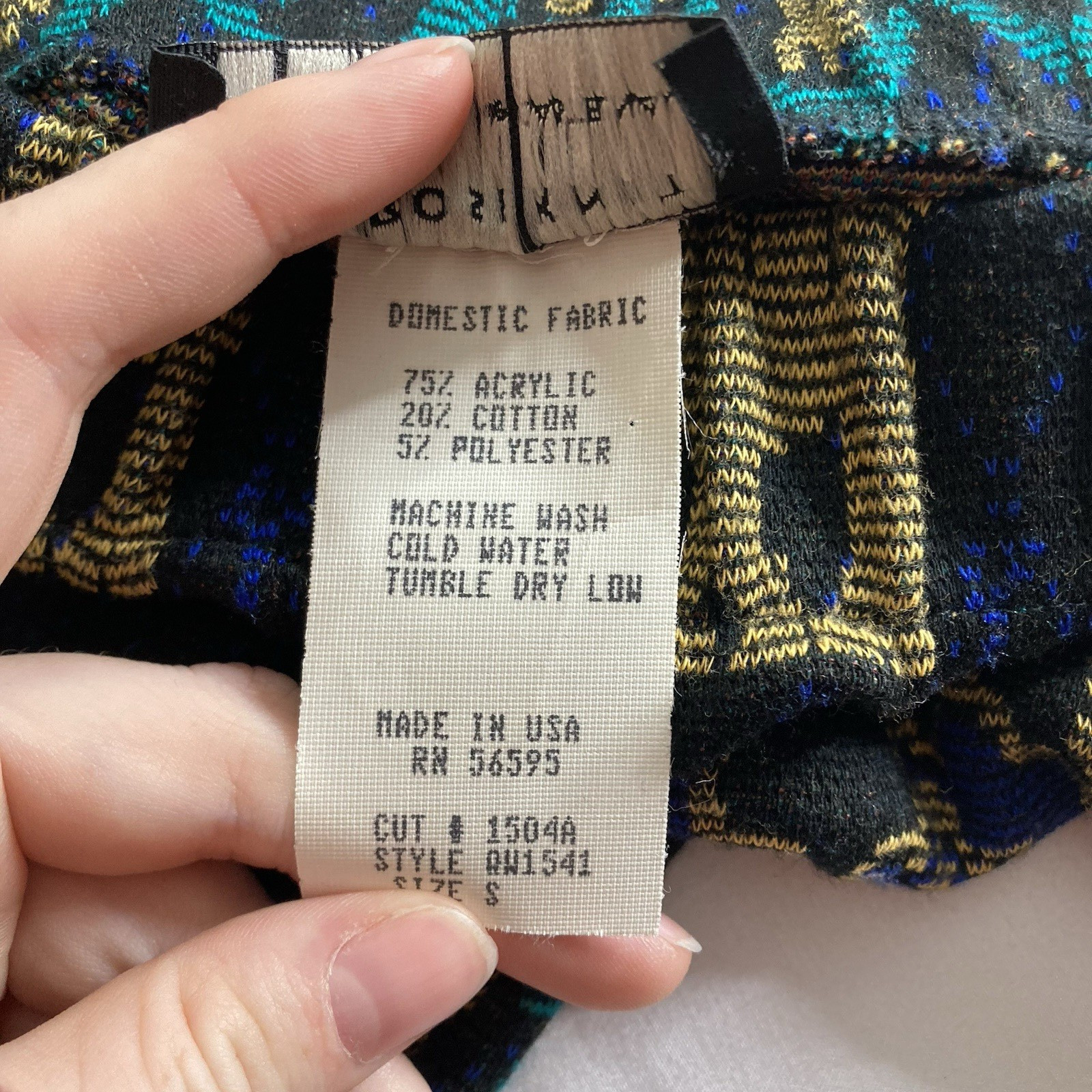 VTG 80s Melrose Knits By Christian De Castelnau Aztec Vest Skirt Set Size S/M