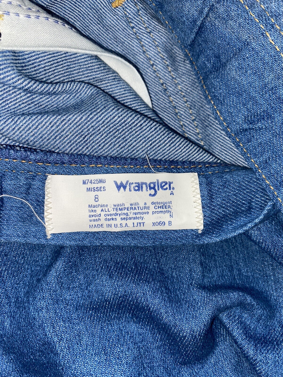 Vintage 80s Wrangler Flex Fit Misses Jeans Sz 8 New W Tags NOS 1980s 25×34