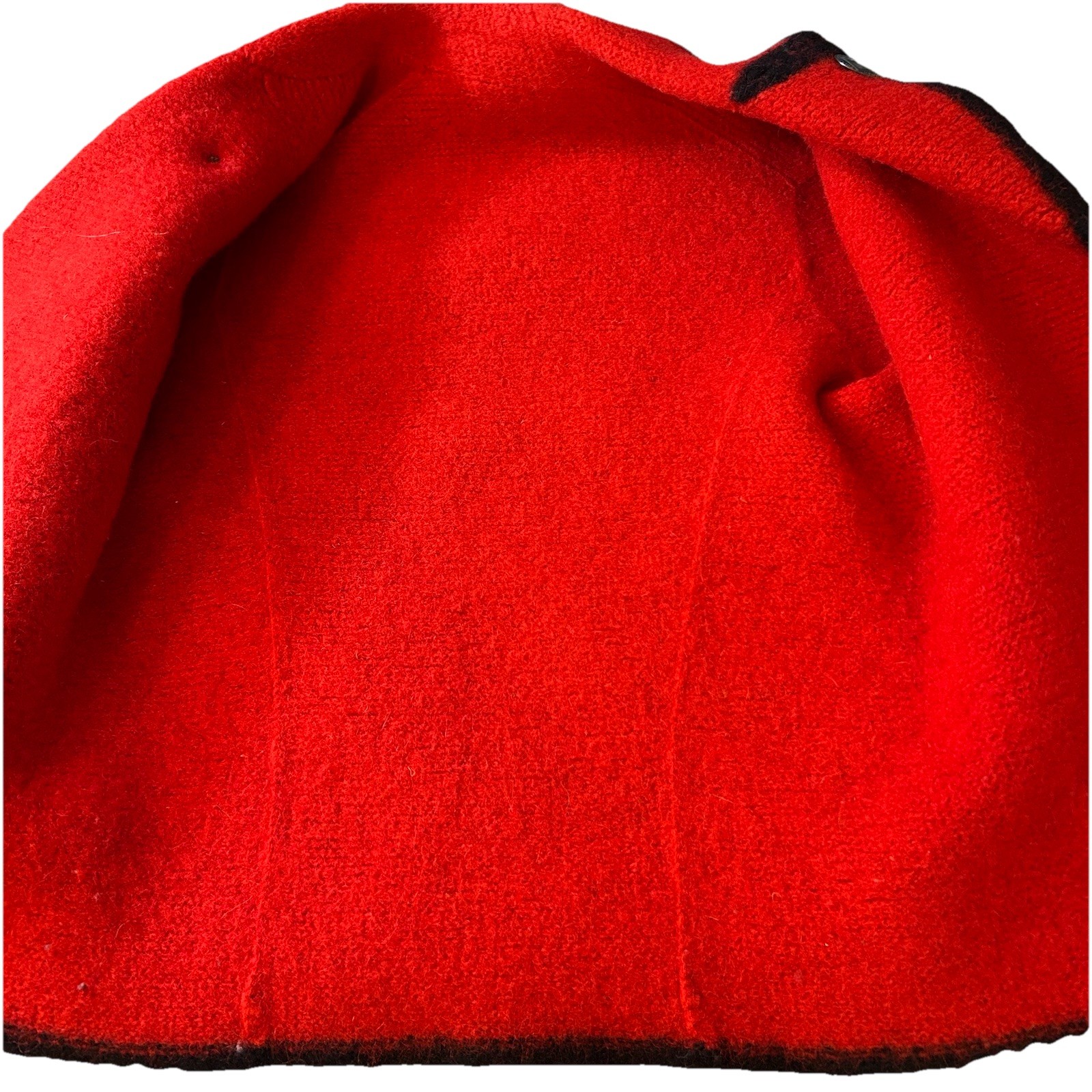 VTG Austrian Empress Red Wool Coat Maria Theresa Buttons Great Condition. A11-6