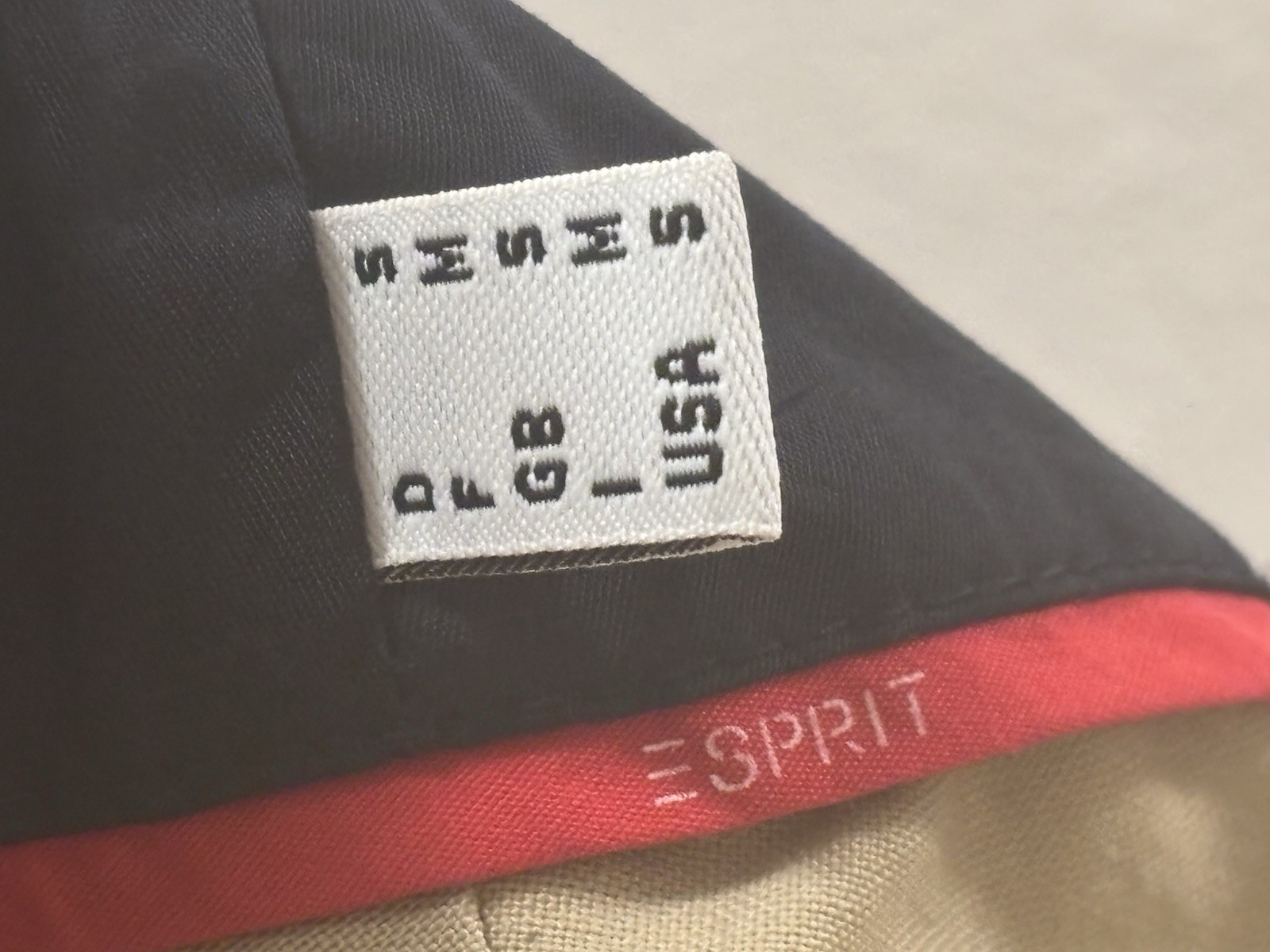 Vintage Esprit 68 Black Nylon Coat Jacket Button Front USA Made 80s/90s