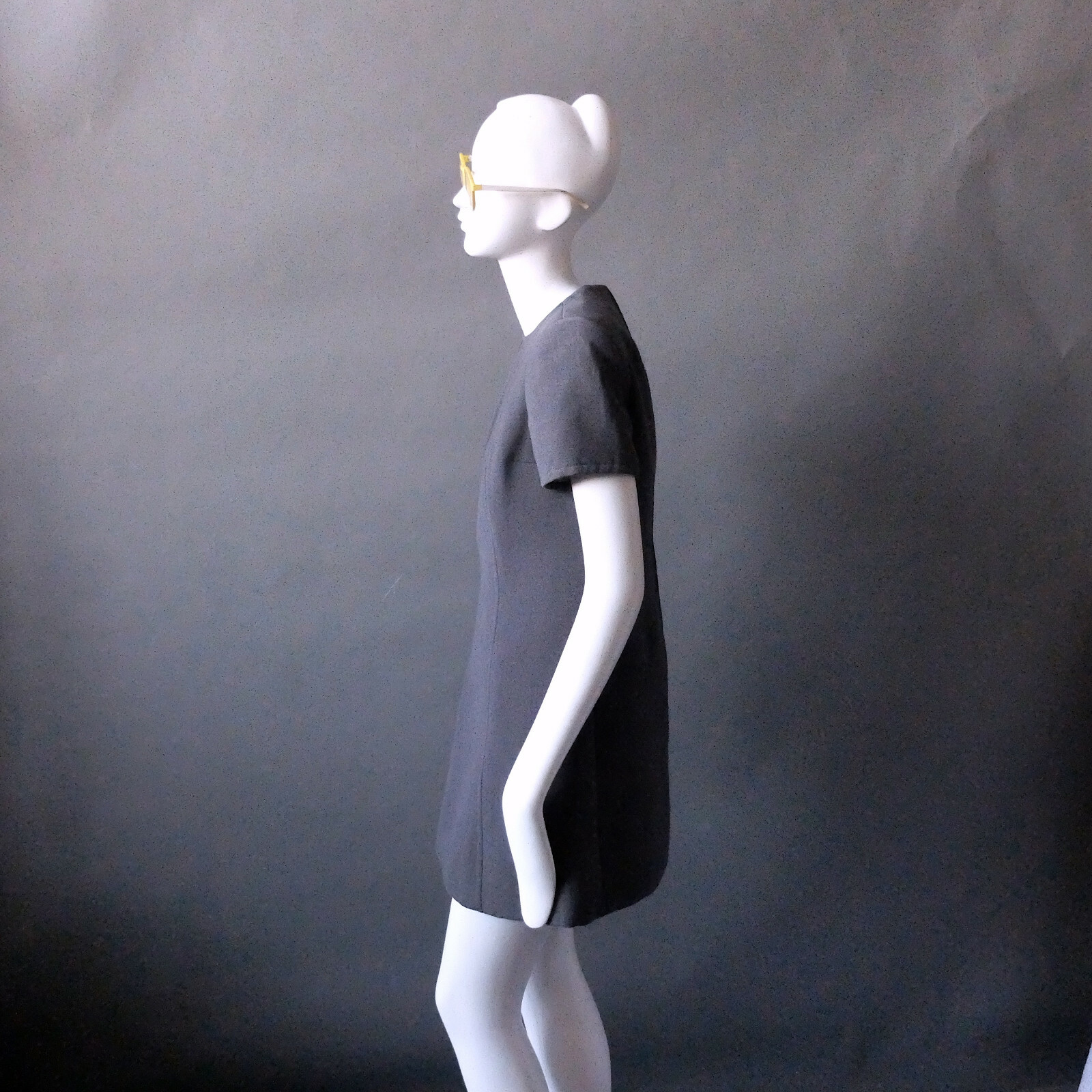 Pauline Trigere 1960s Mod Wool Mini Dress Coat Ensemble sz XS SM Megan Draper