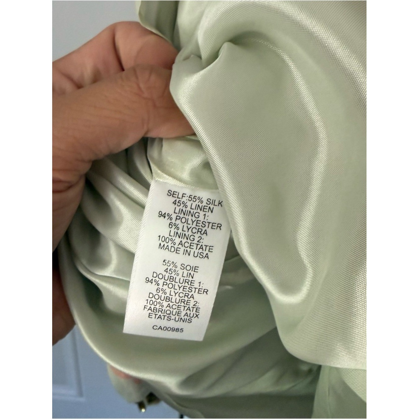 NANETTE LEPORE y2k vintage floral mint green strapless tie a-line mini dress