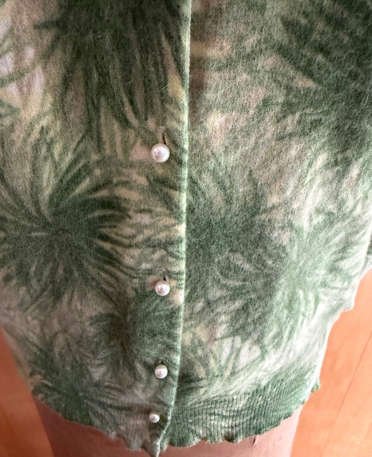 Vintage Edinburgh Angora and Lambswool Cardigan