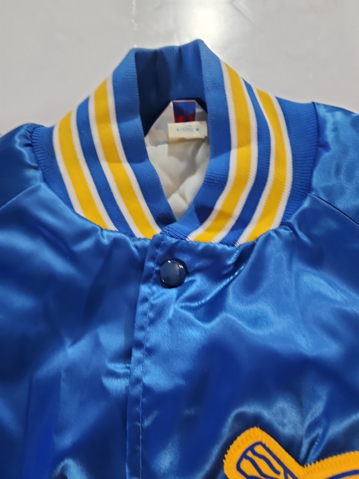 Vtg WestArk NY Womens Sports League Pegasus Champs 95 Satin Varsity Jacket M
