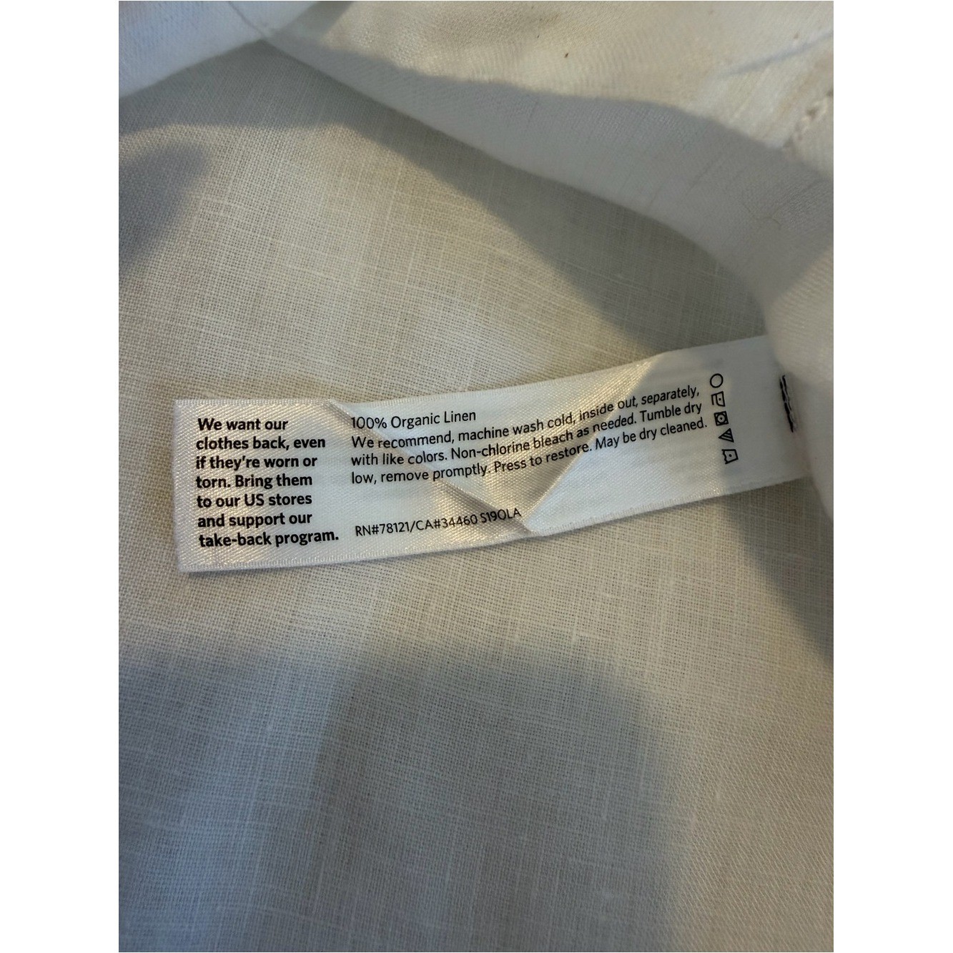 Eileen Fisher Organic Linen Knit Vest White Size Small