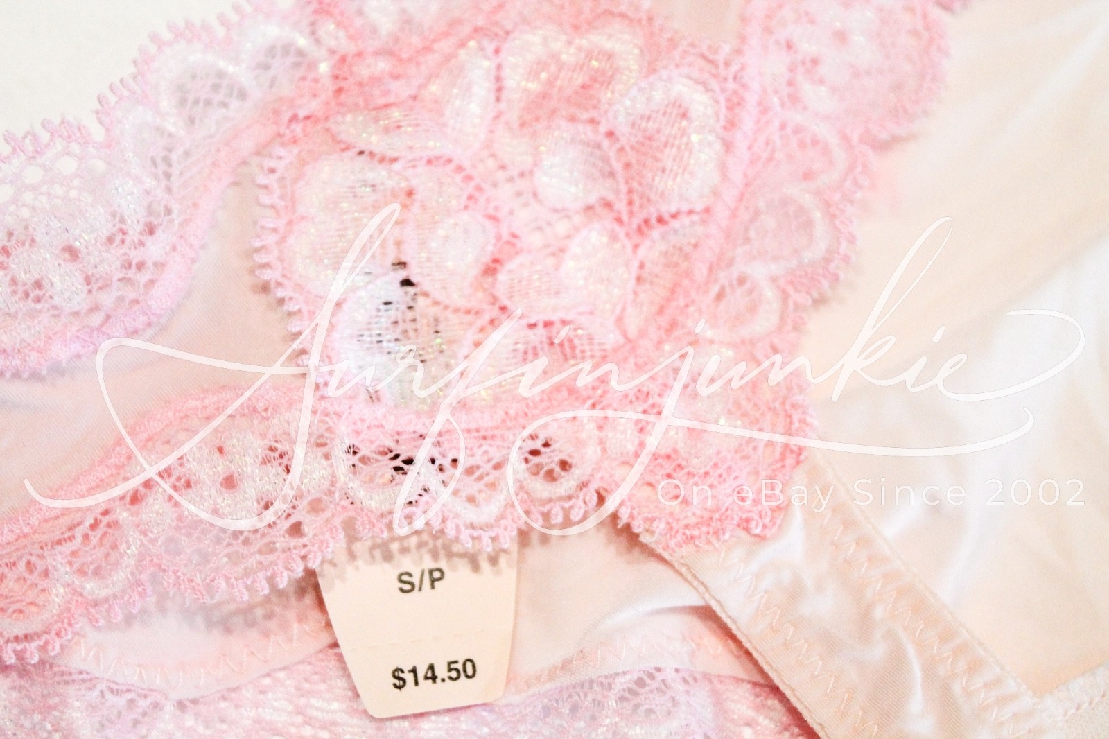 Victoria’s Secret Vintage Panties Panty Small Light Baby Pink Lace Thong Bikini