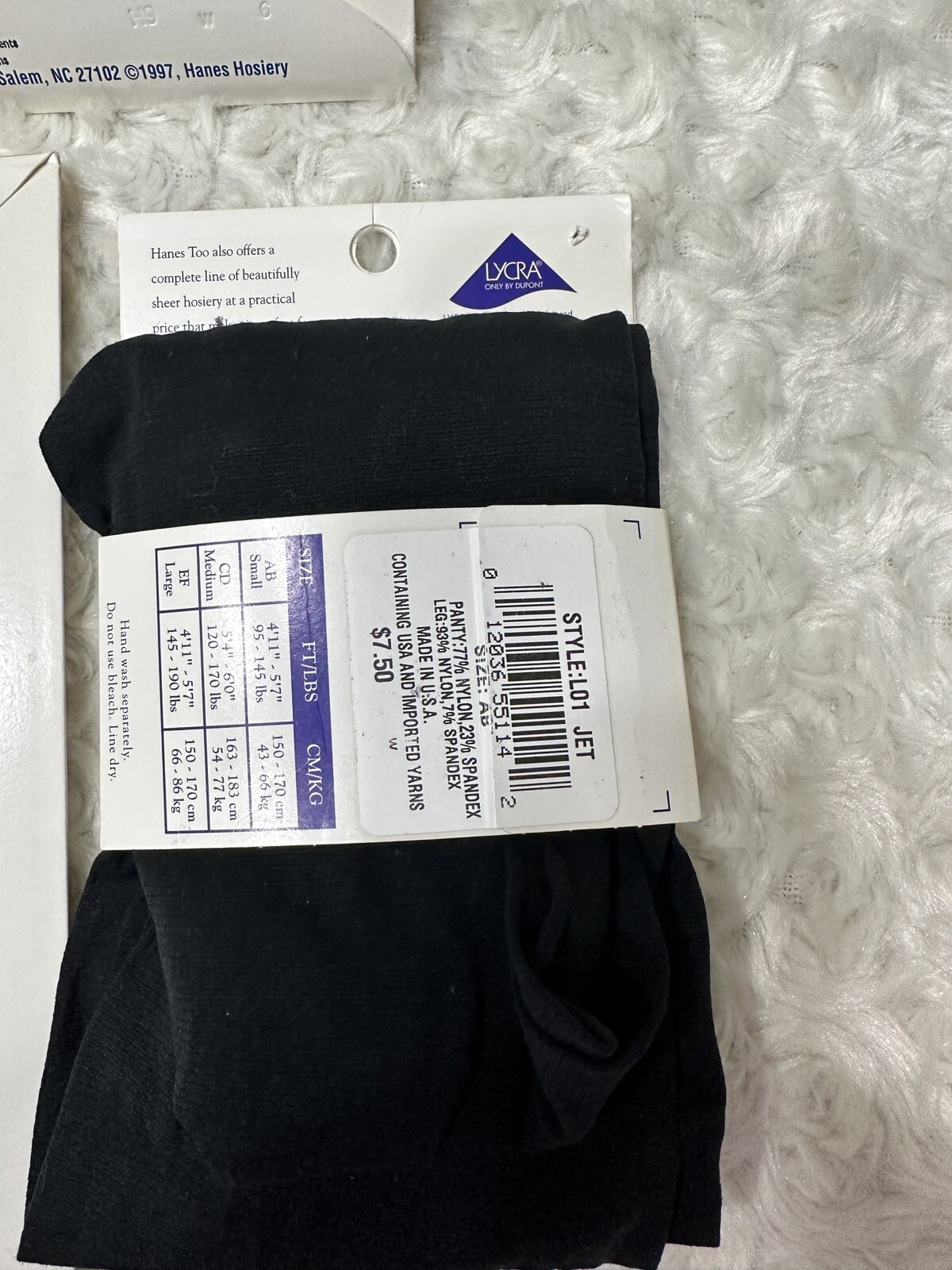 Vintage Lot of 5 Silky Sheers Hanes Too Pantyhose Barely There Tights Size: A B