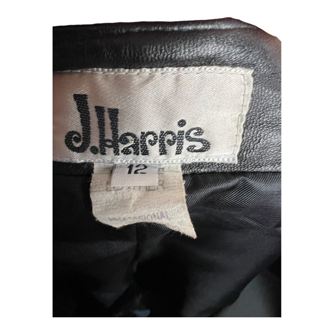 vintage Leather & Ribbed Stretch Pants 12 Retro Biker Punk Motorcycle Baddie 90s