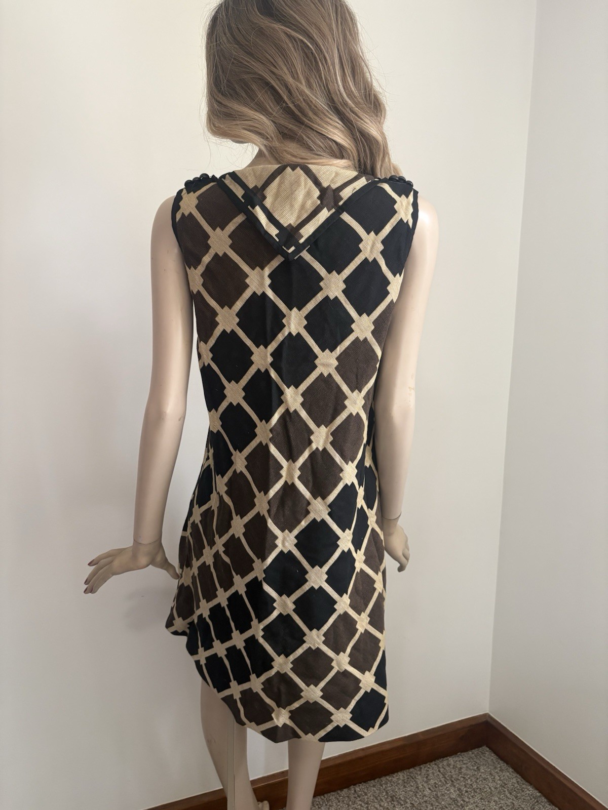 Mod Iconic Vintage 1960s 70s Women’s High Fashion Dress Bleeker at