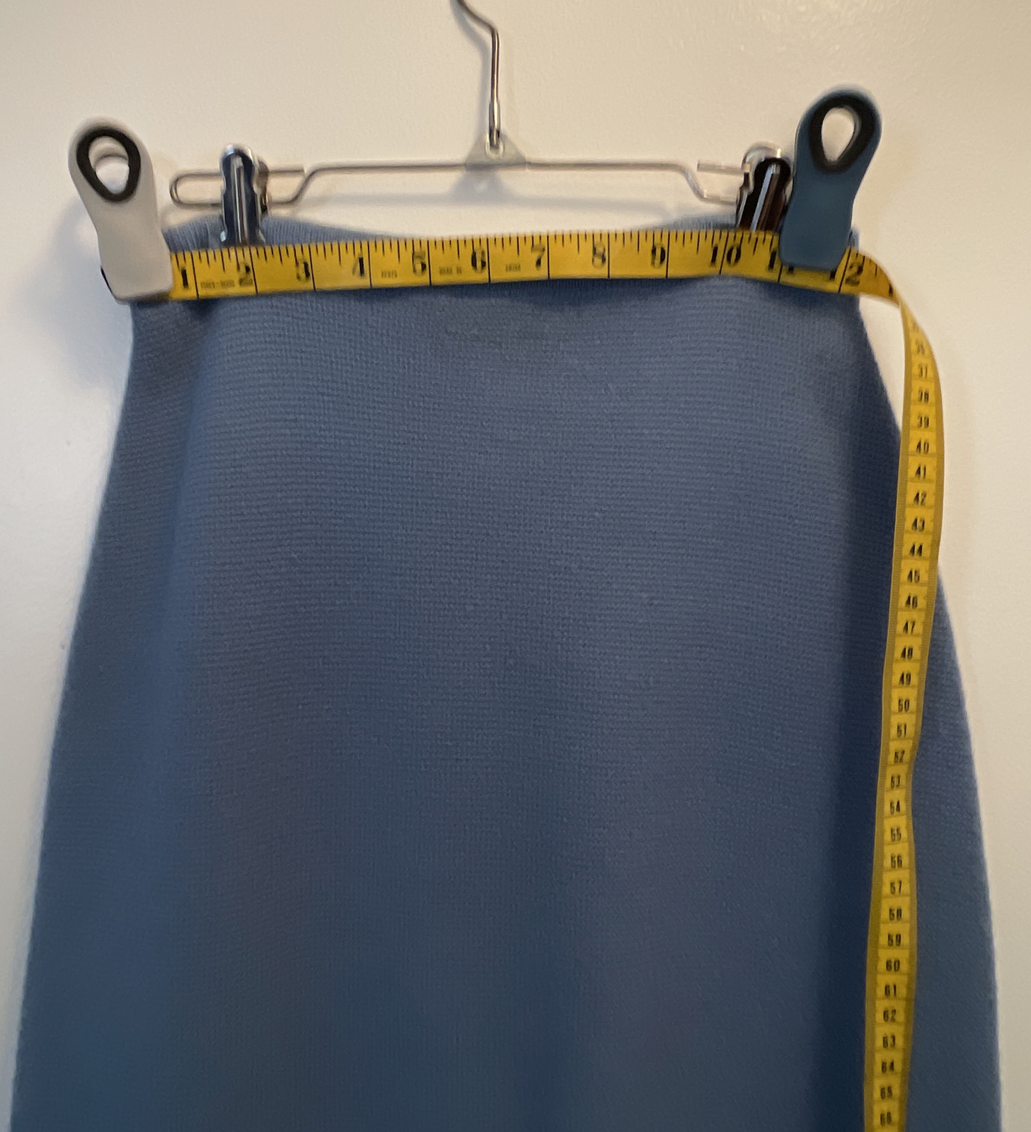 Vintage 1950s LOFTIES Baby Blue Sweater Top& Skirt SET Mid Century Retro Fashion