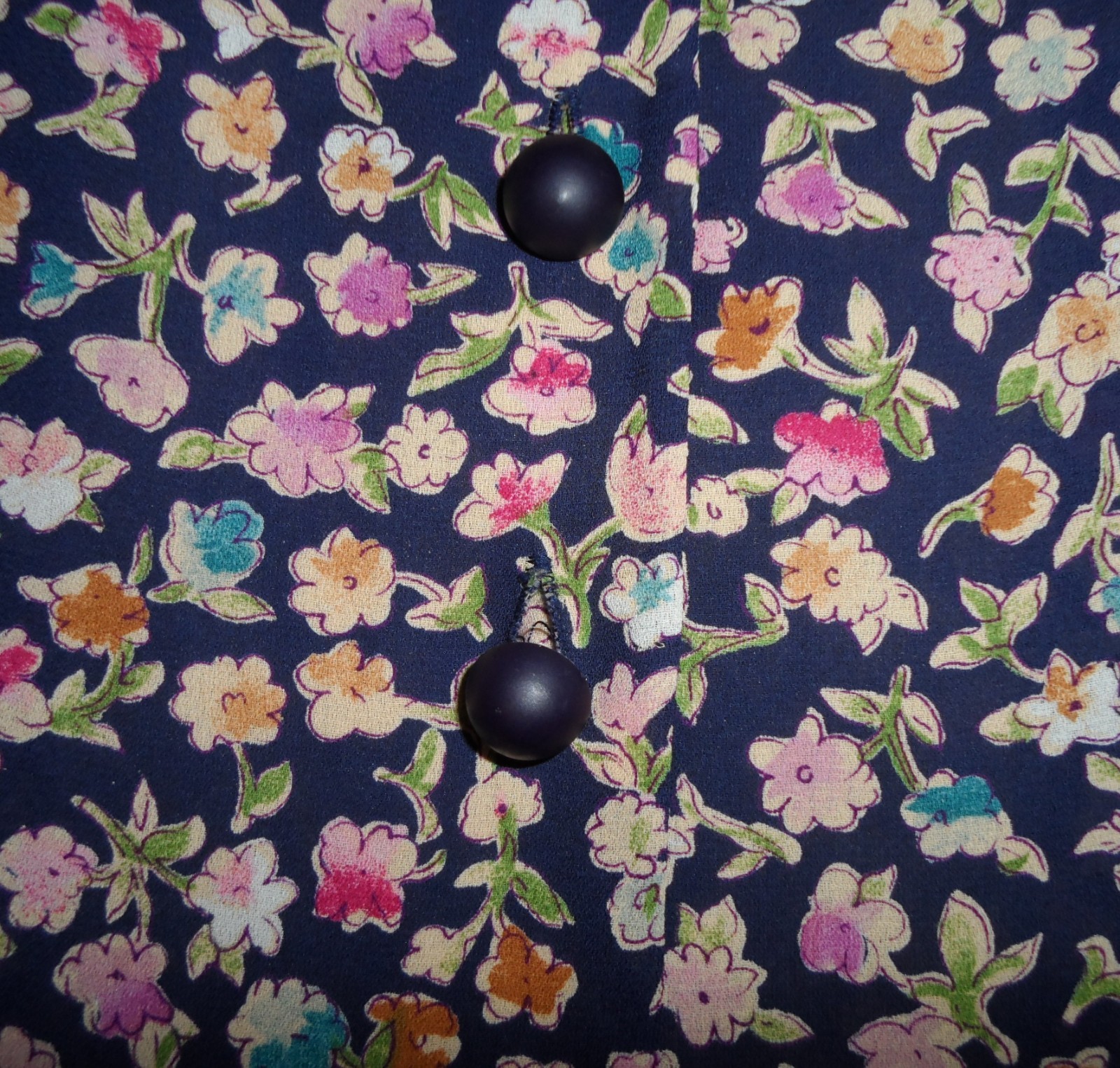 Leslie Fay Dresses Flowers Floral Dress Size 12 Vintage 1980s 1990s 80s 90s