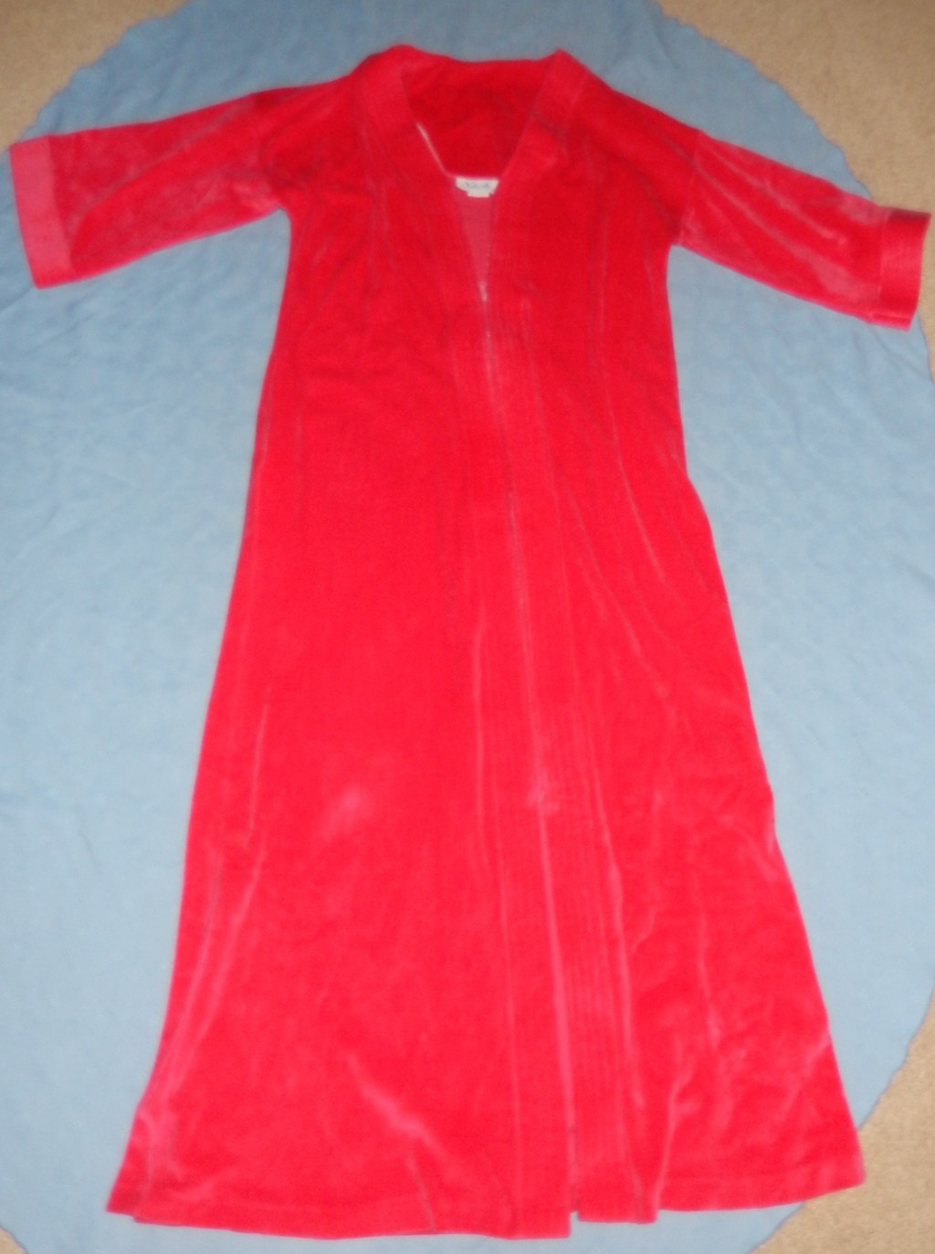 Vintage NIKI-LU Hot Pink Zip Up Robe / Night Gown / Lounge Wear / Dress – Size M
