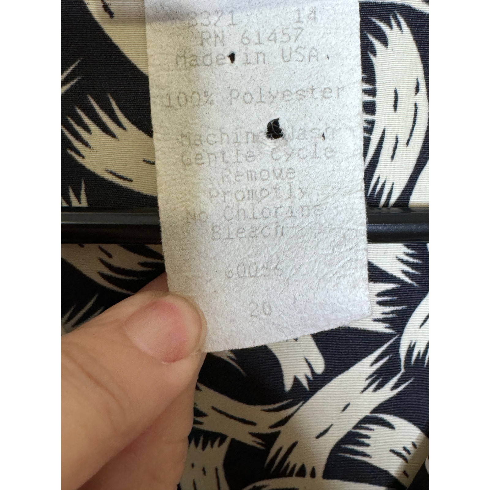 Philippe Marcel Vintage 80s Black & White Secretary Dress size 20