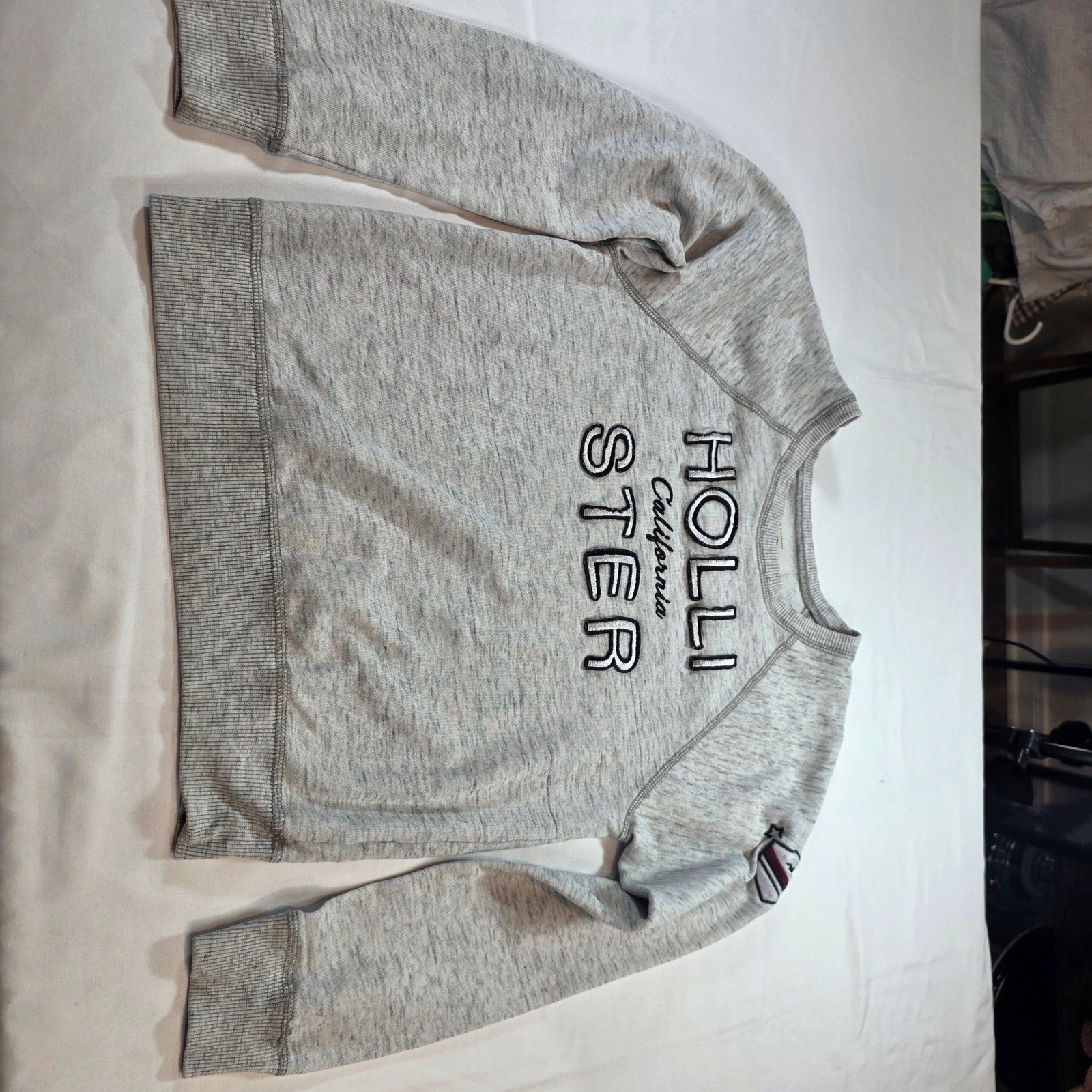 Women’s Y2K Hollister Extra Small Long sleeve sweater gray