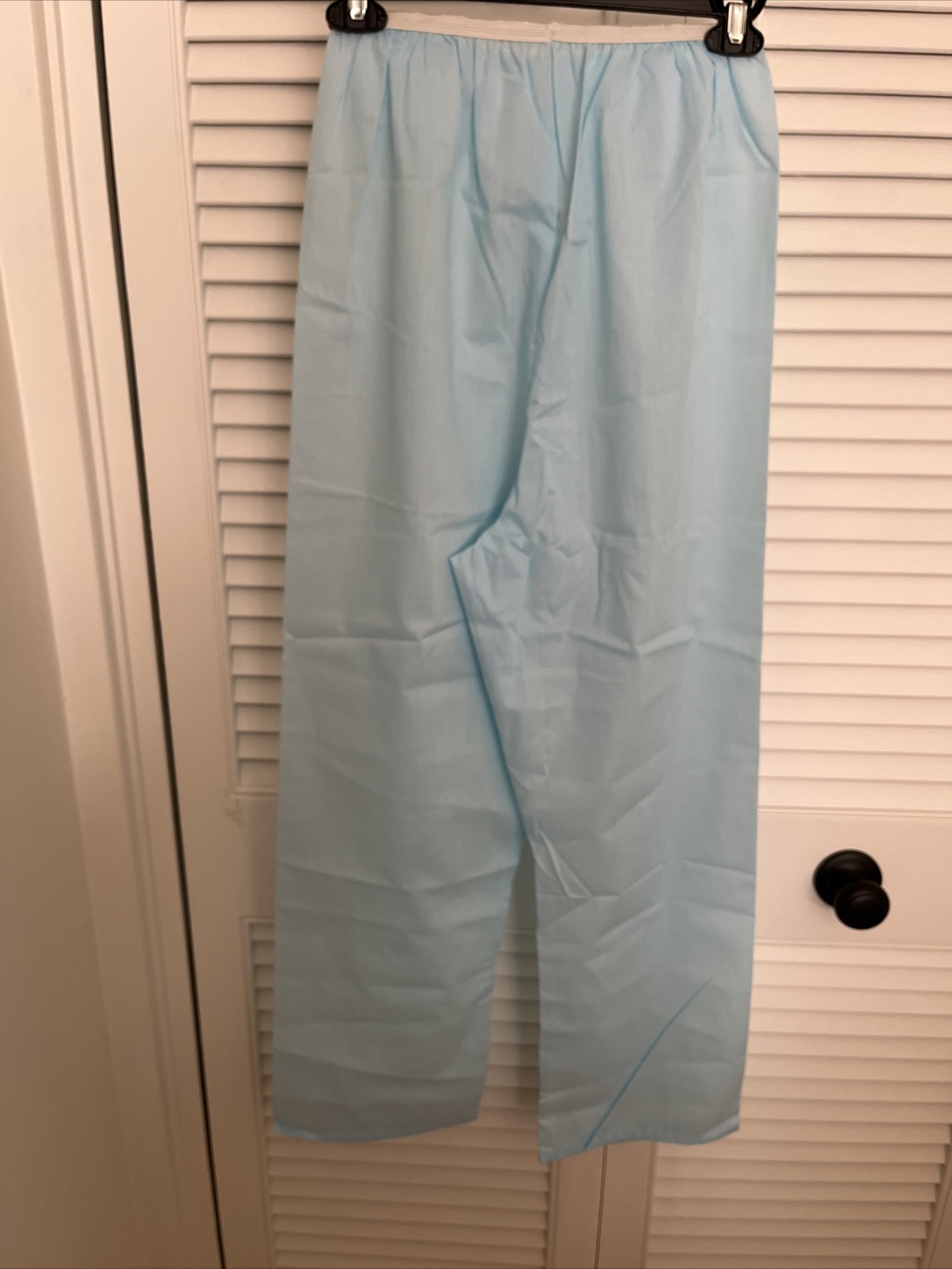 Vintage Long Pajamas Women Katz Never Press Sz 32 Small Blue Excellent